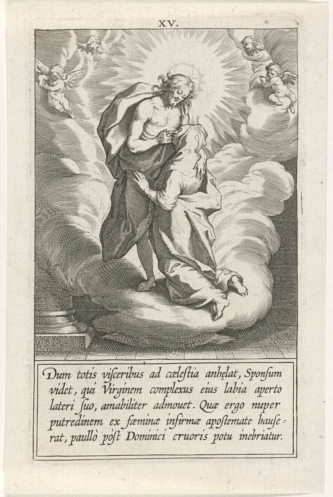 Catharina kust de wonden van Christus by Cornelis Galle I
