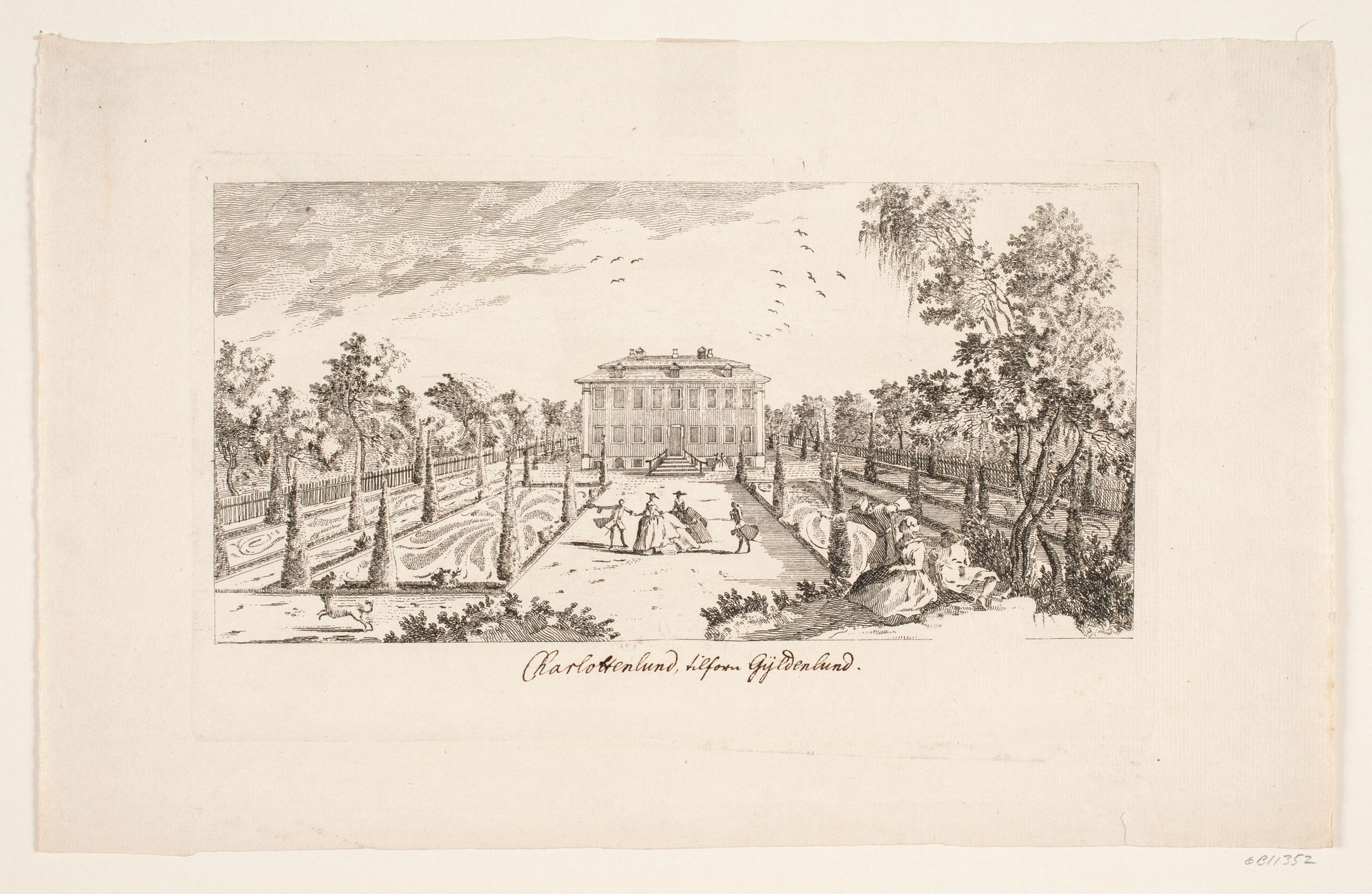 "Charlottenlund tilforn Gyldenlund" by Bartholomæus Roque