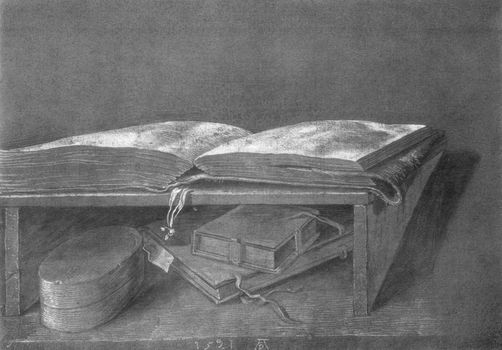 Lectern with books by Albrecht Durer