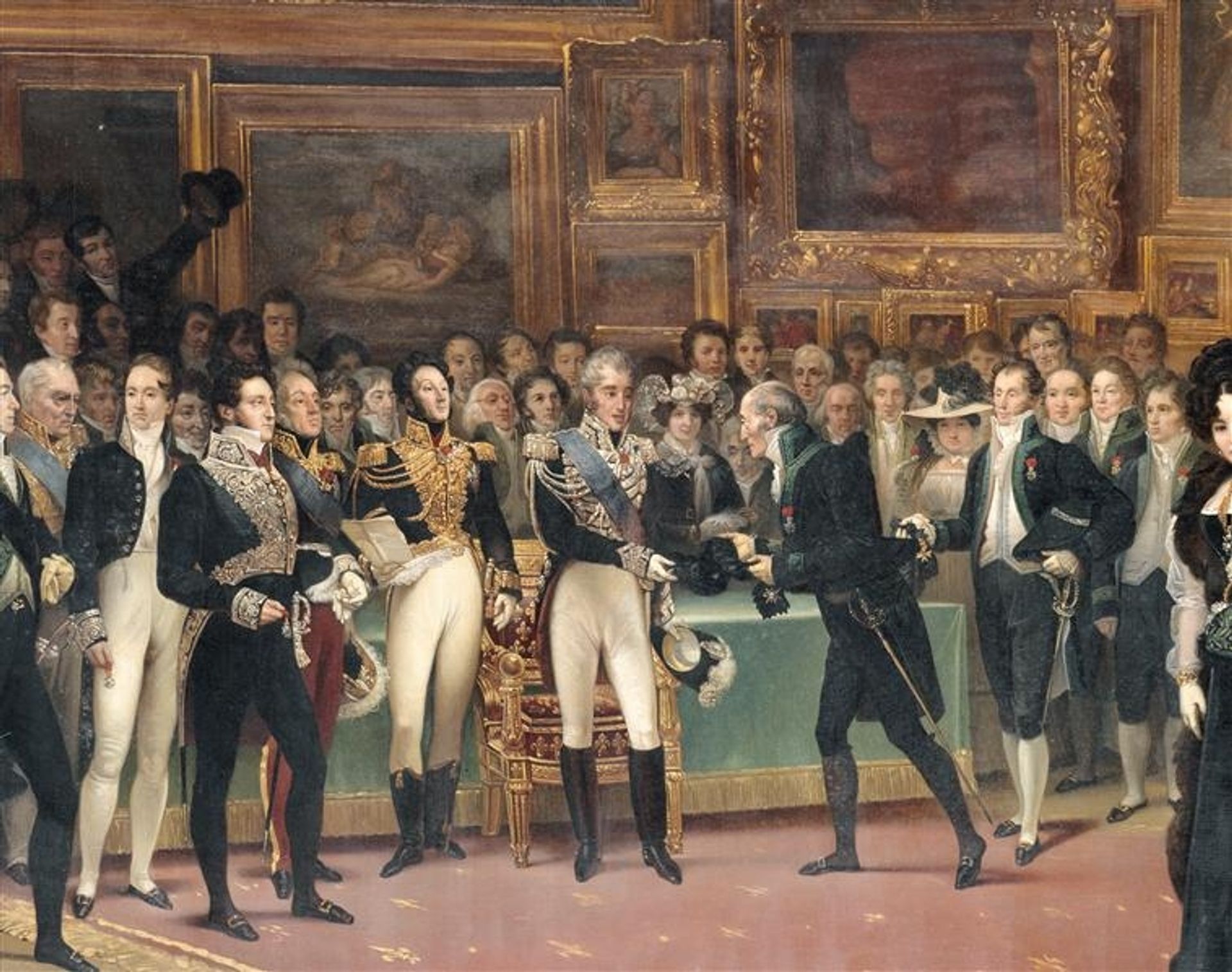 Distribution of Awards to Artists at the End of the 1824 Salon, January 15, 1825 by Charles de Steuben