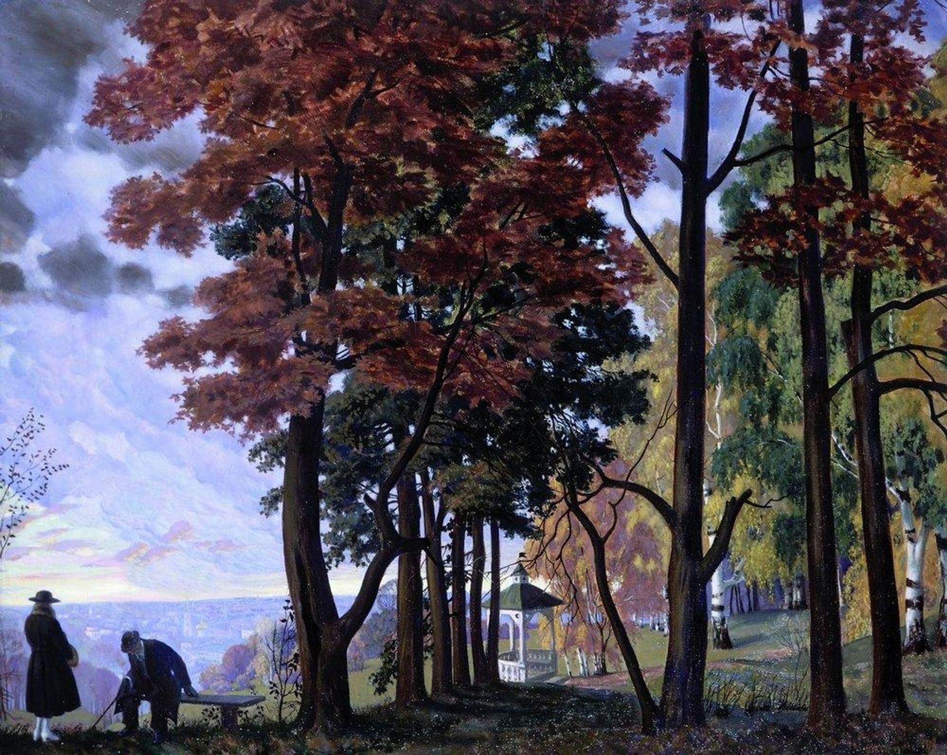 Autumn by Boris Kustodiev
