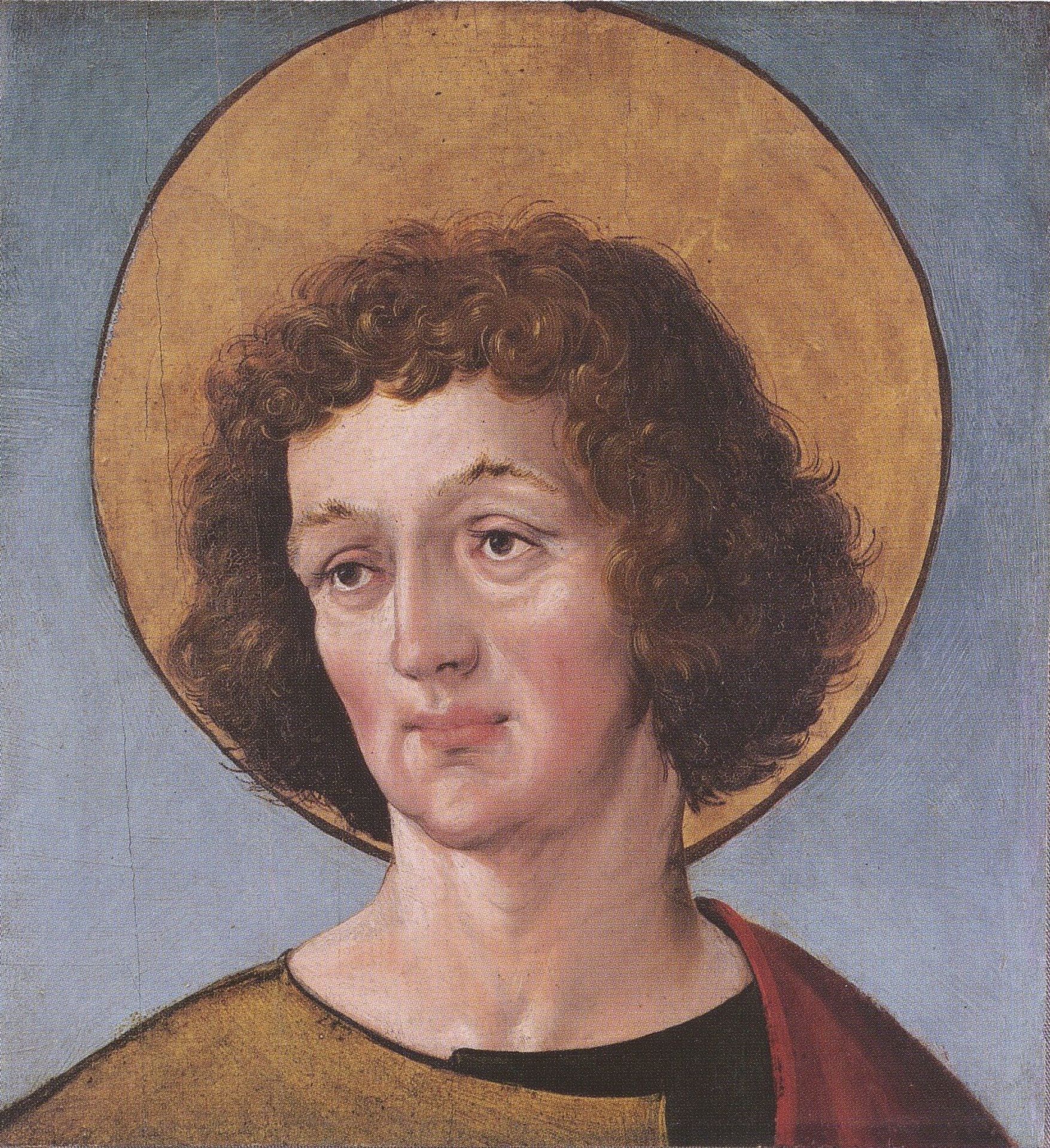 Head of a Male Saint by Hans Holbein the Younger