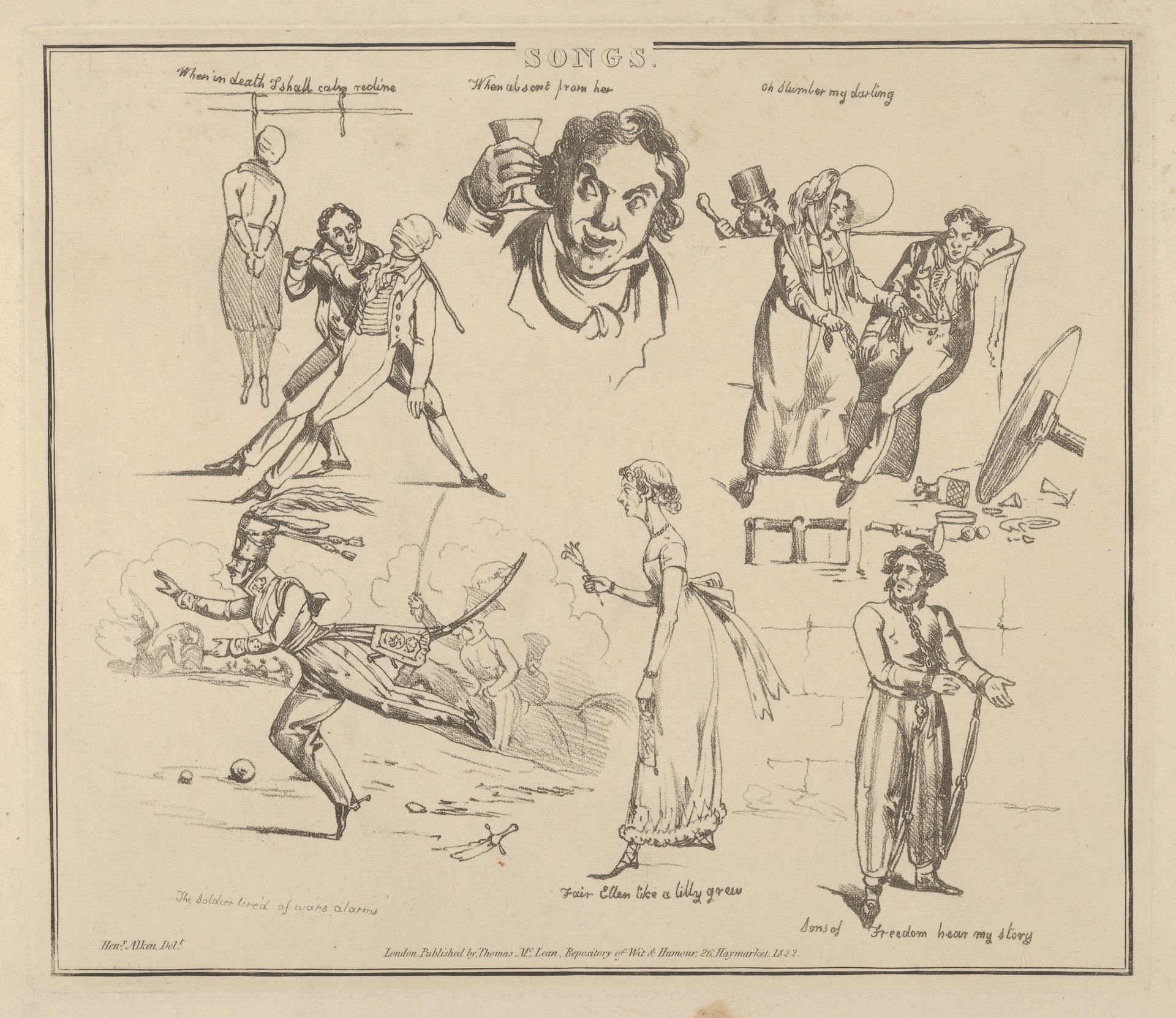 Songs: "When in death I shall calm recline..." by Henry Thomas Alken