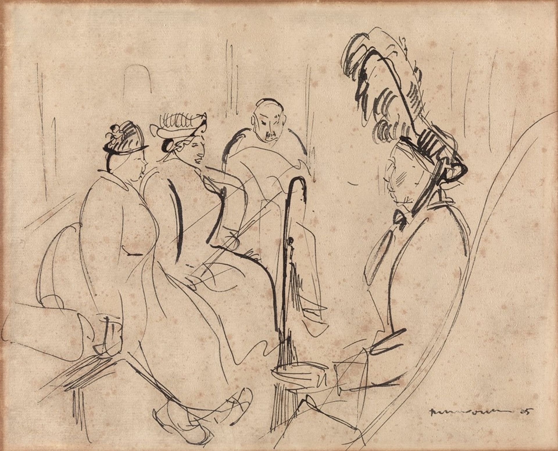 On the Train by Rik Wouters