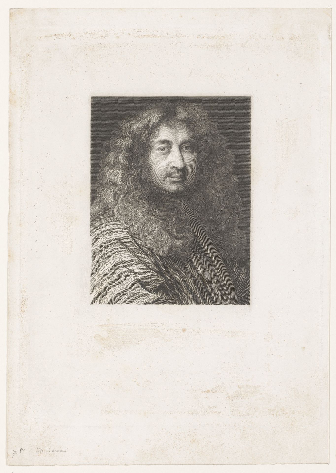 Portret van Robert Nanteuil by Jean-Baptiste Meunier