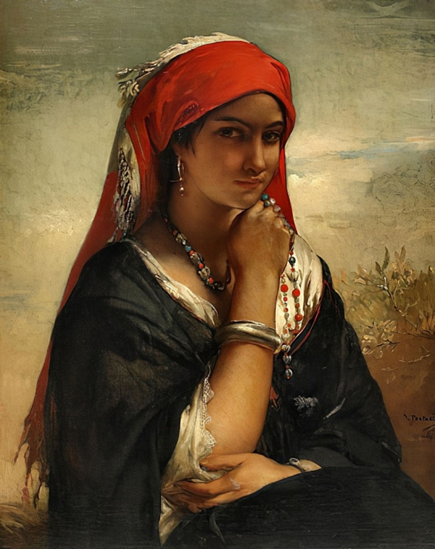 The Necklace by Jean-François Portaels