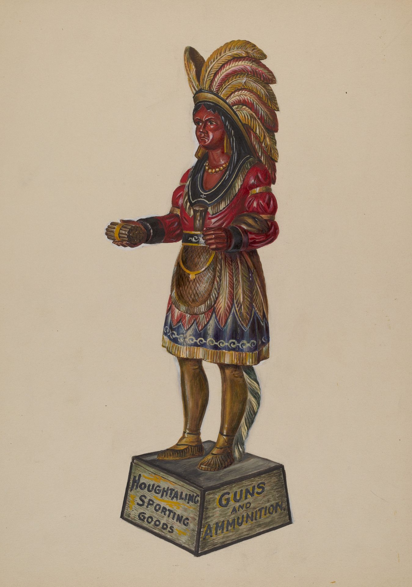 Cigar Store Indian by Walter Hochstrasser