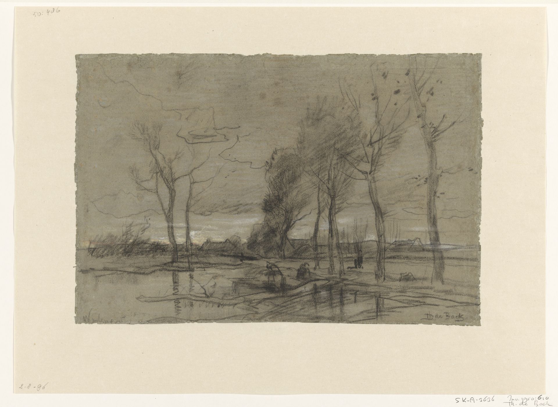 Herfstlandschap by Théophile de Bock
