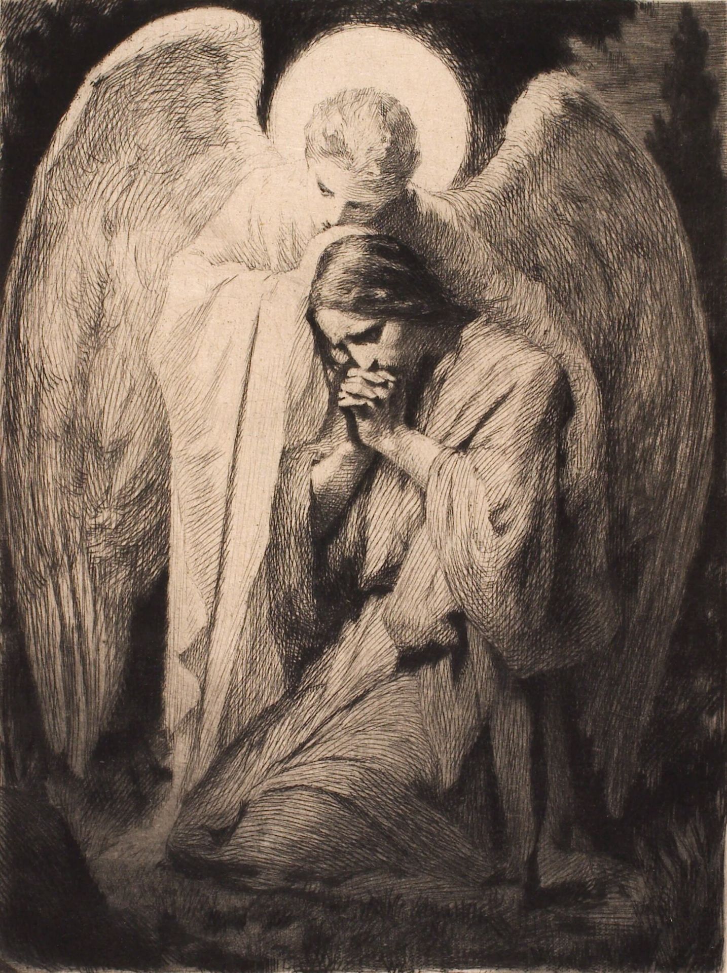 Kristus i Gethsemane by Frans Schwartz