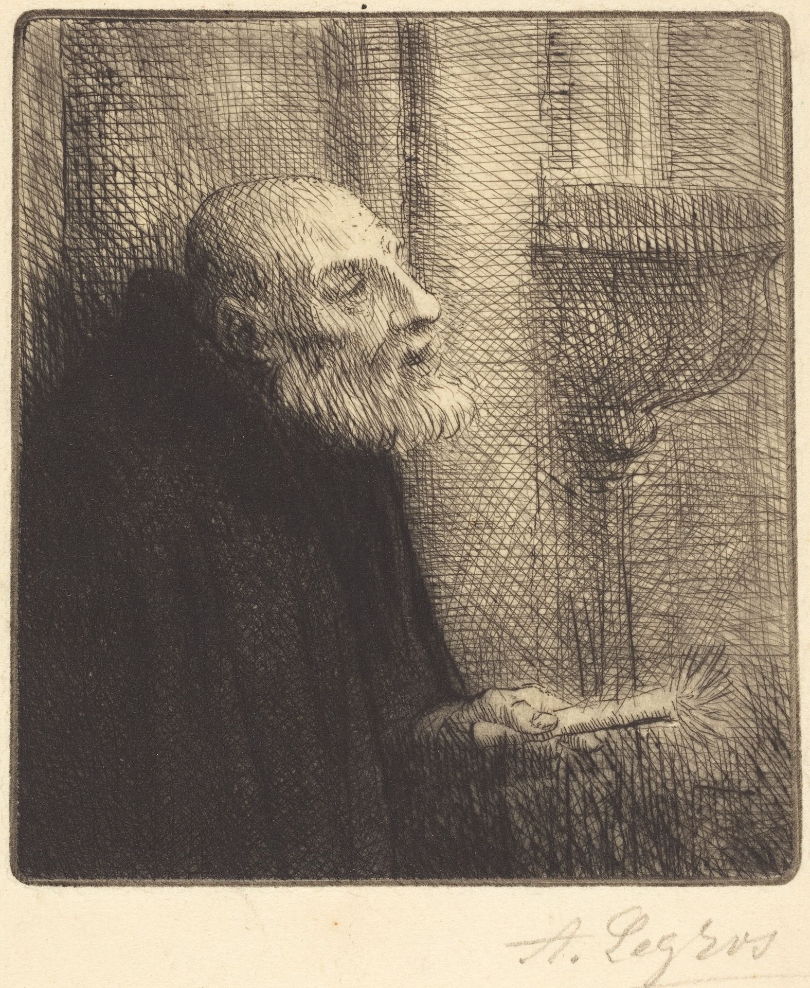 Distributor of the Holy Water (Le donneur d'eau benite) by Alphonse Legros
