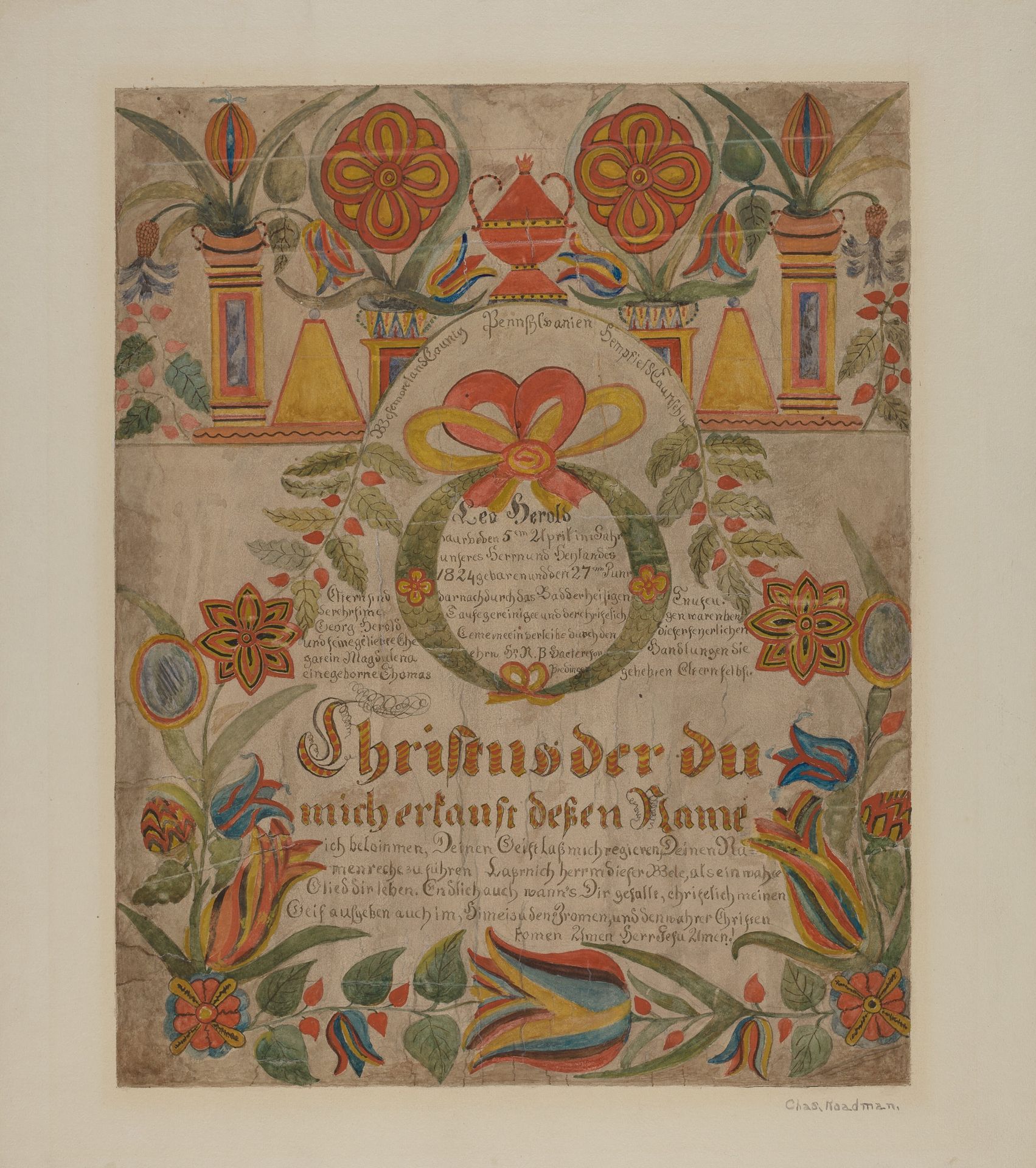 Birth Certificate by Charles Roadman