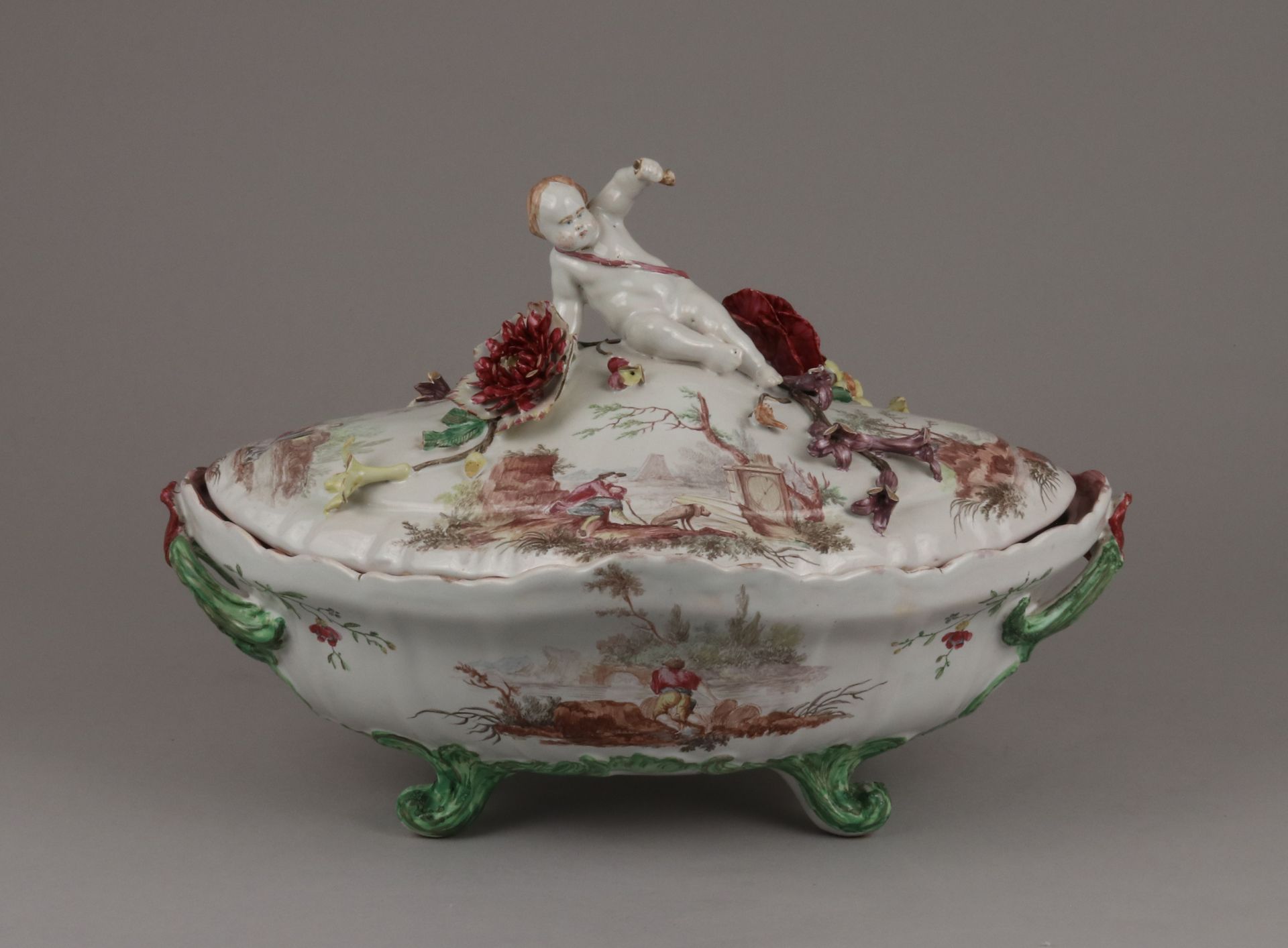 Tureen with cover by Veuve Perrin Factory