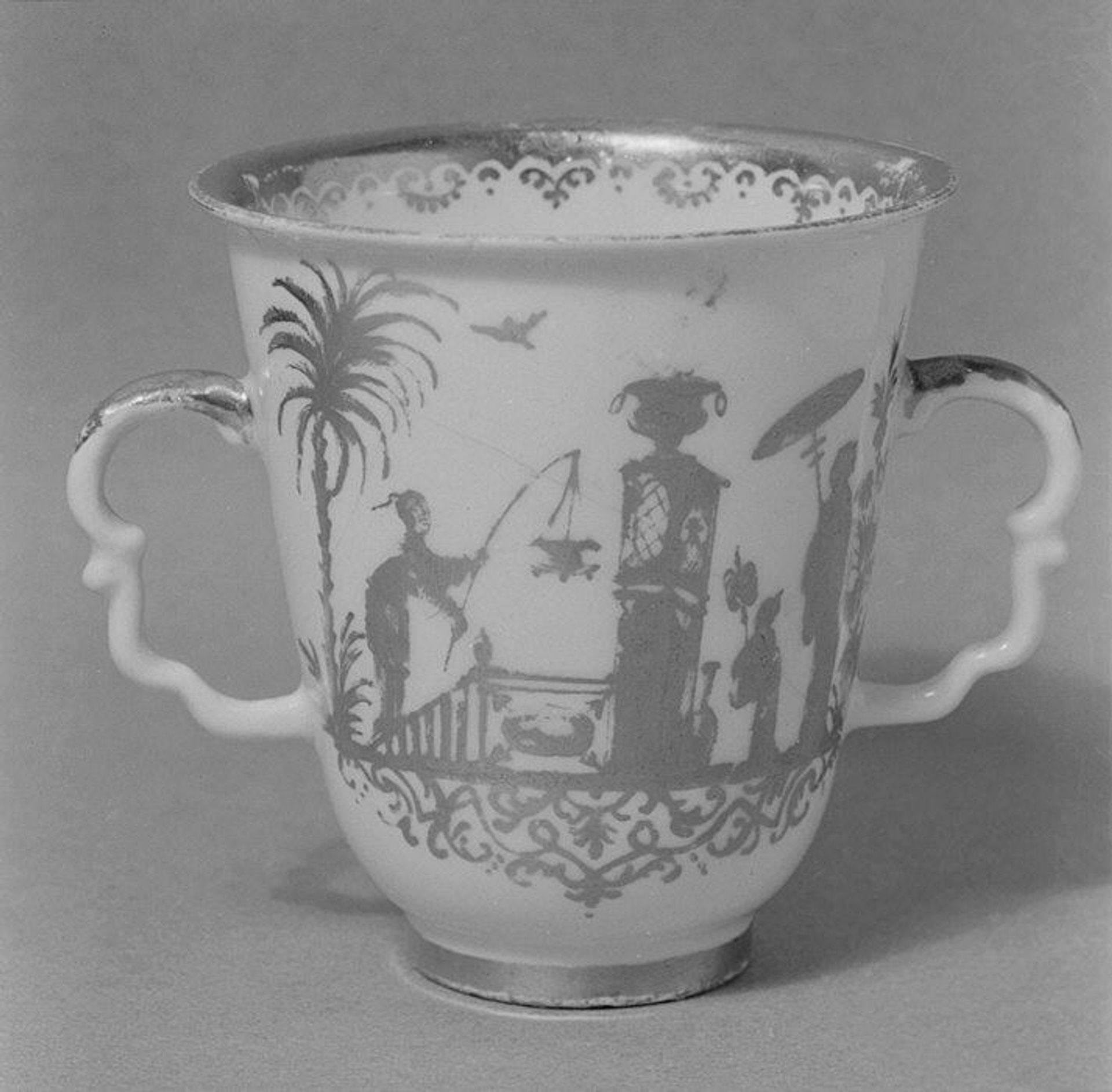 Two-handled cup by Meissen Manufactory