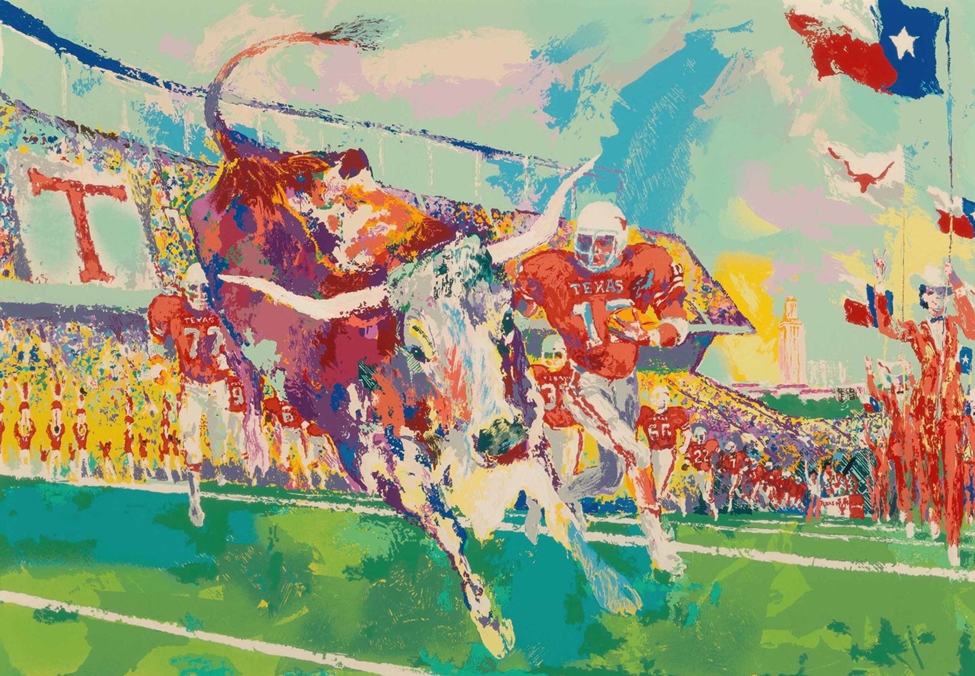 Texas Longhorns by LeRoy Neiman