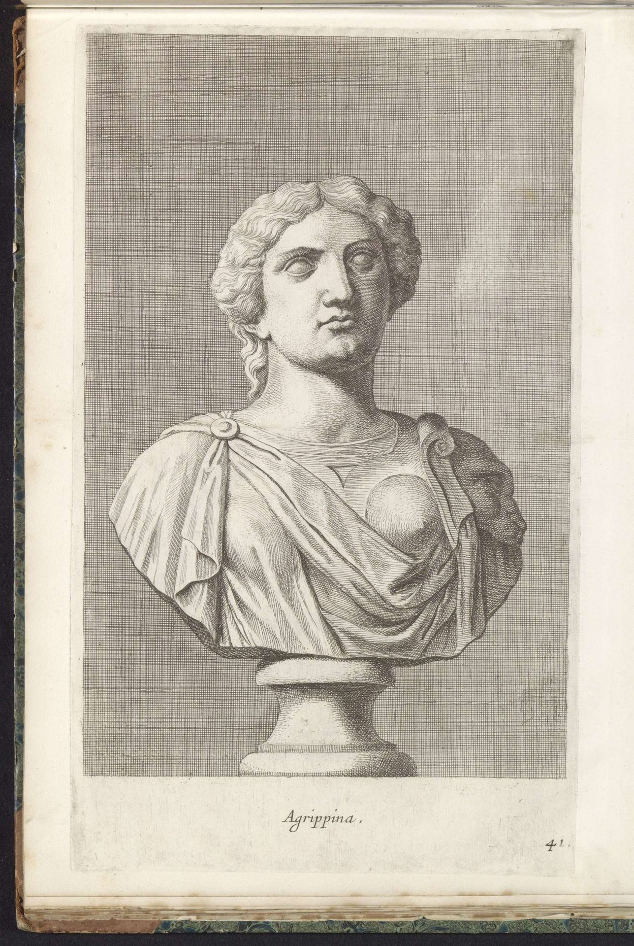 Buste van Agrippina de Jongere by Hubert Quellinus