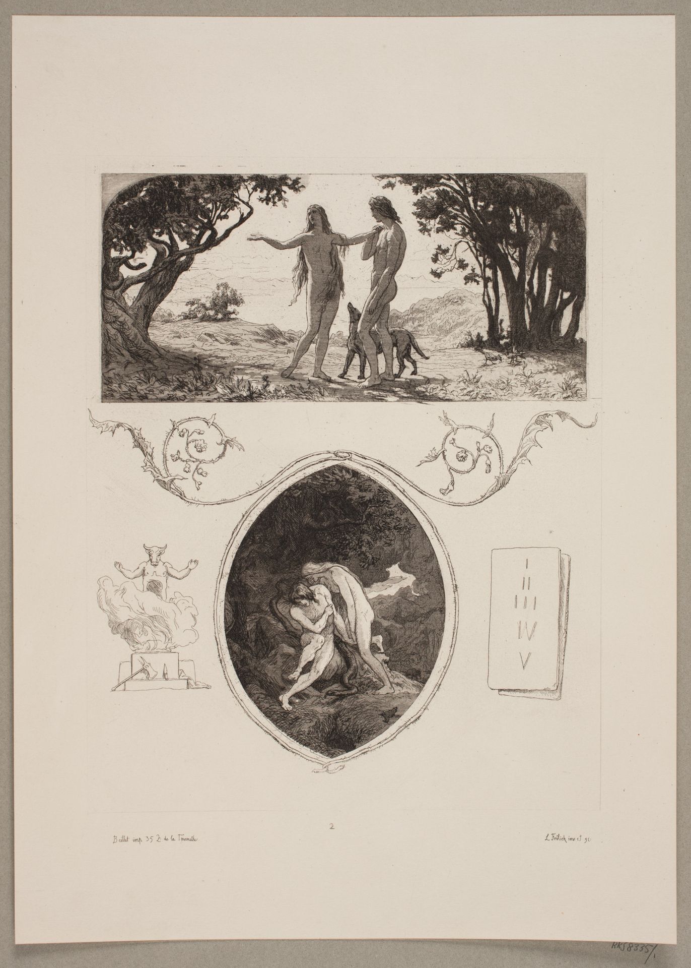 Illustration til "L'Oraison Dominicale" by Lorenz Frølich