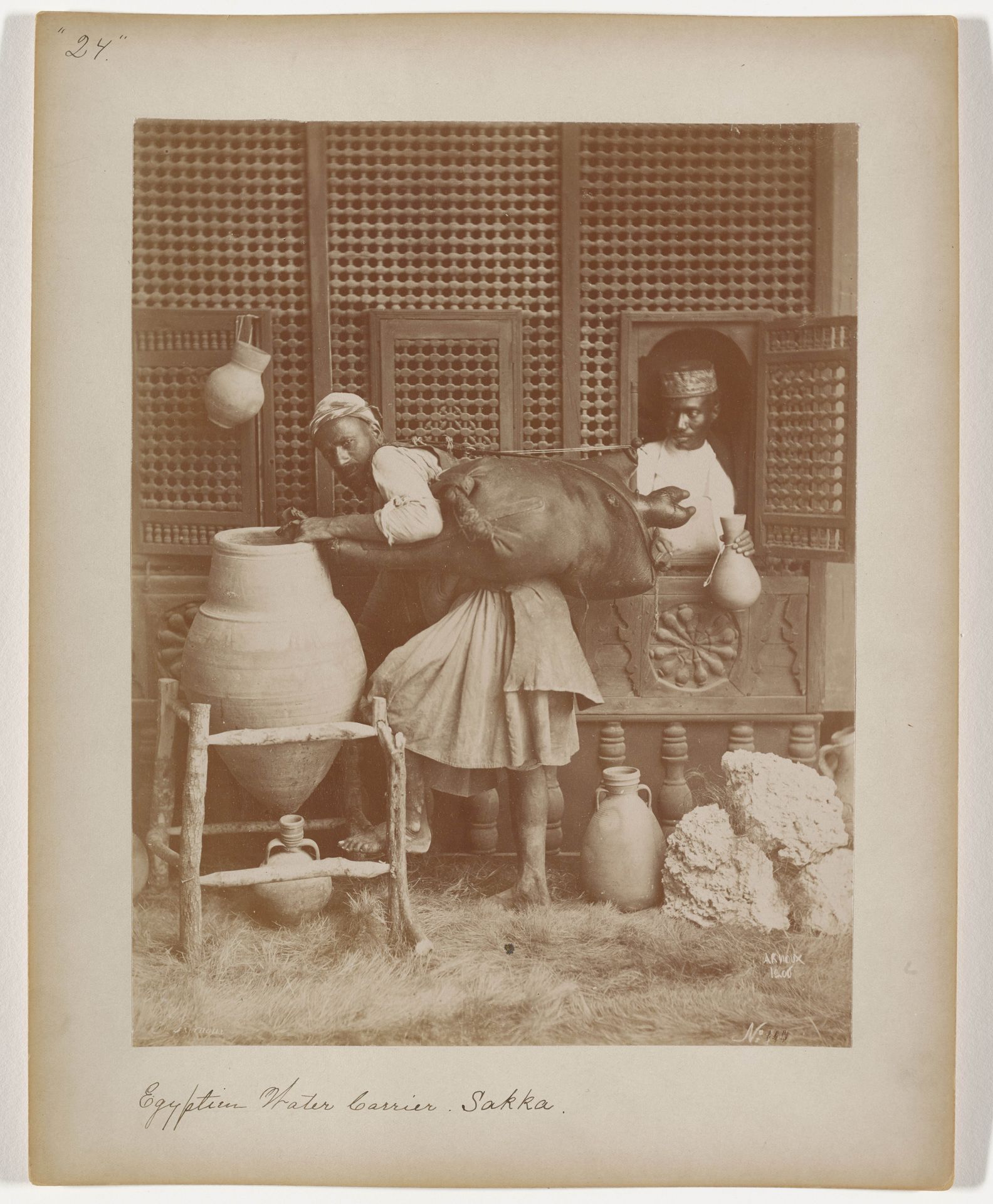 Untitled [Egyptian water carrier by Hippolyte Arnoux