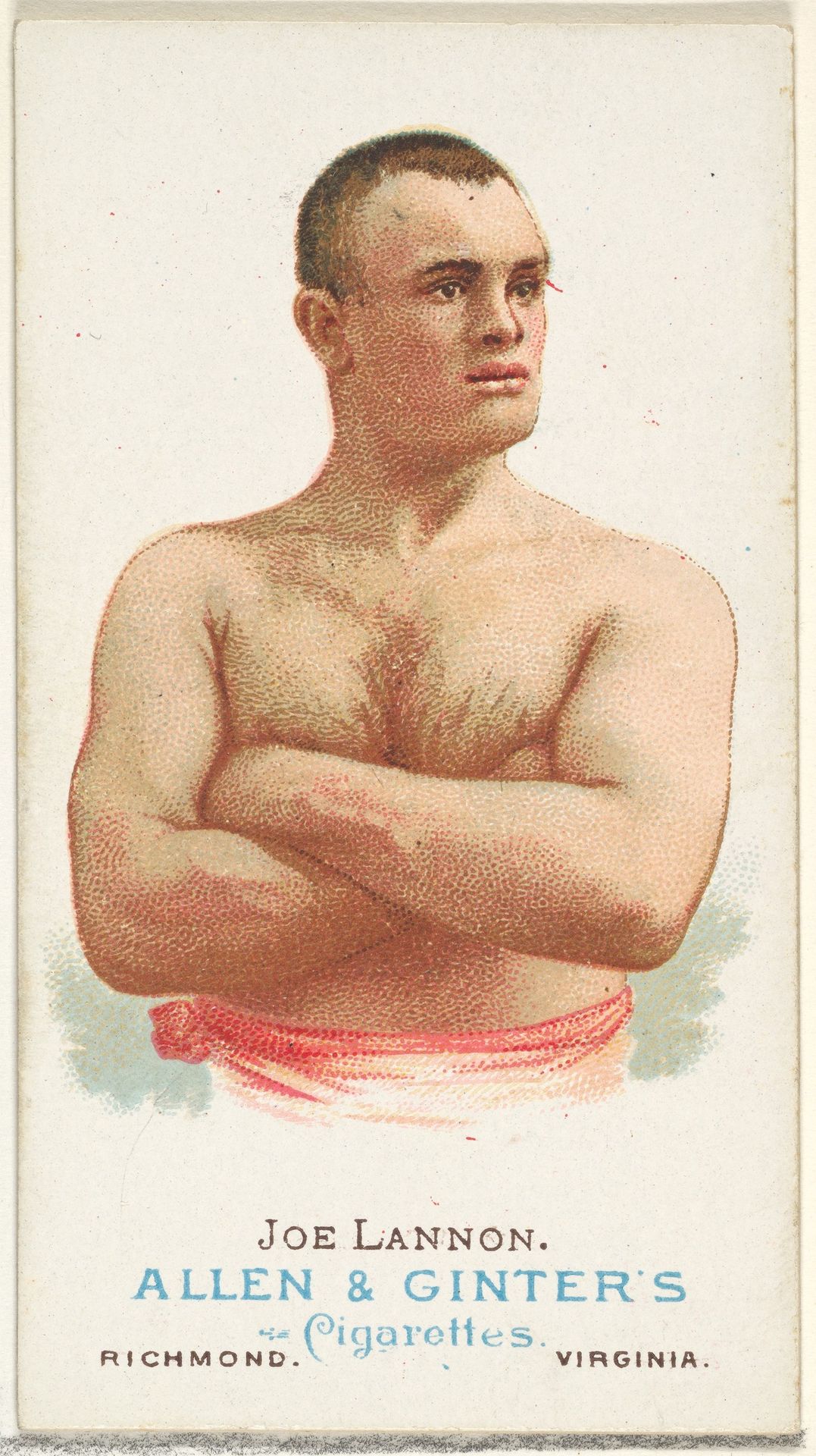 Joe Lannon, Pugilist, from World's Champions, Series 1 (N28) for Allen & Ginter Cigarettes by Allen & Ginter