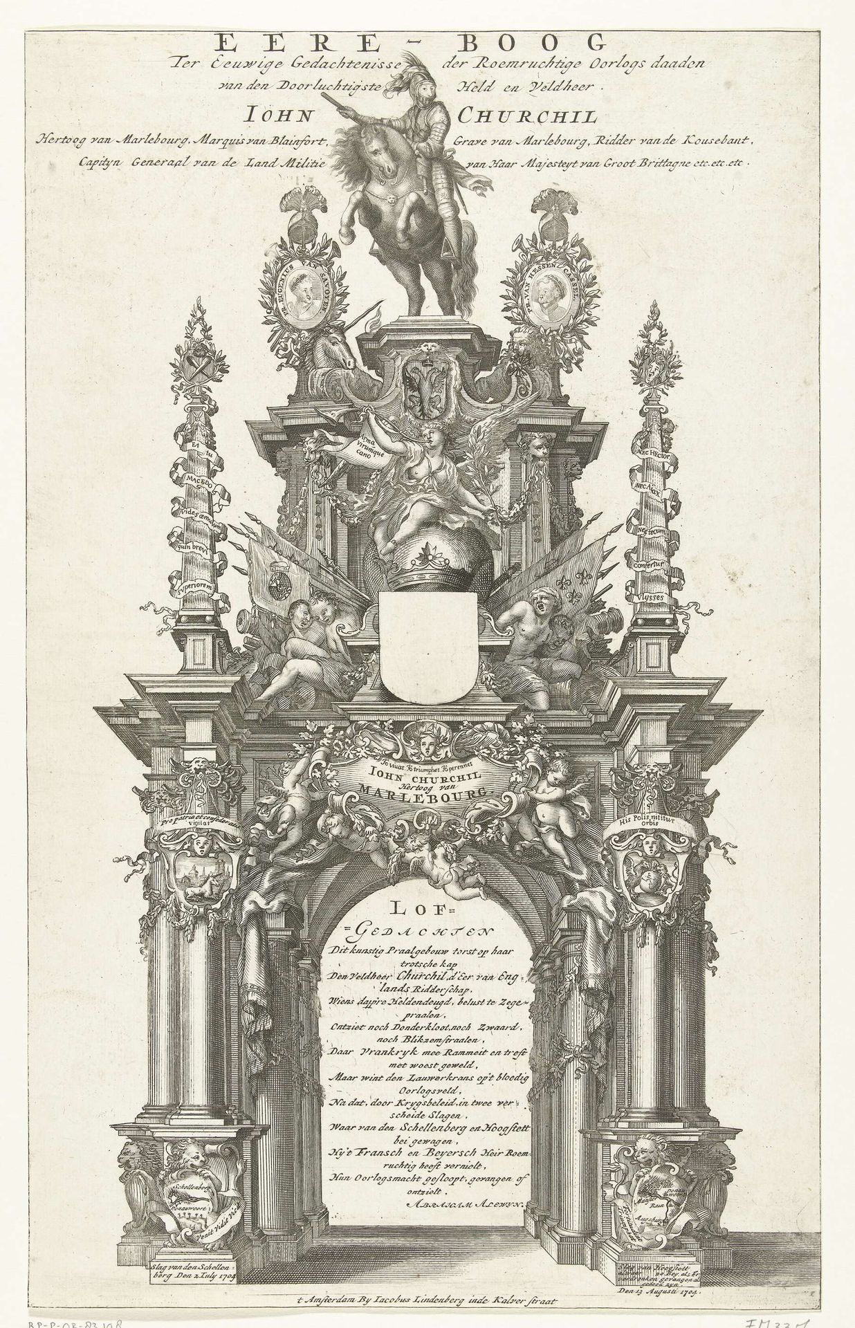 Ereboog voor de hertog van Marlborough, 1704 by Anonymous