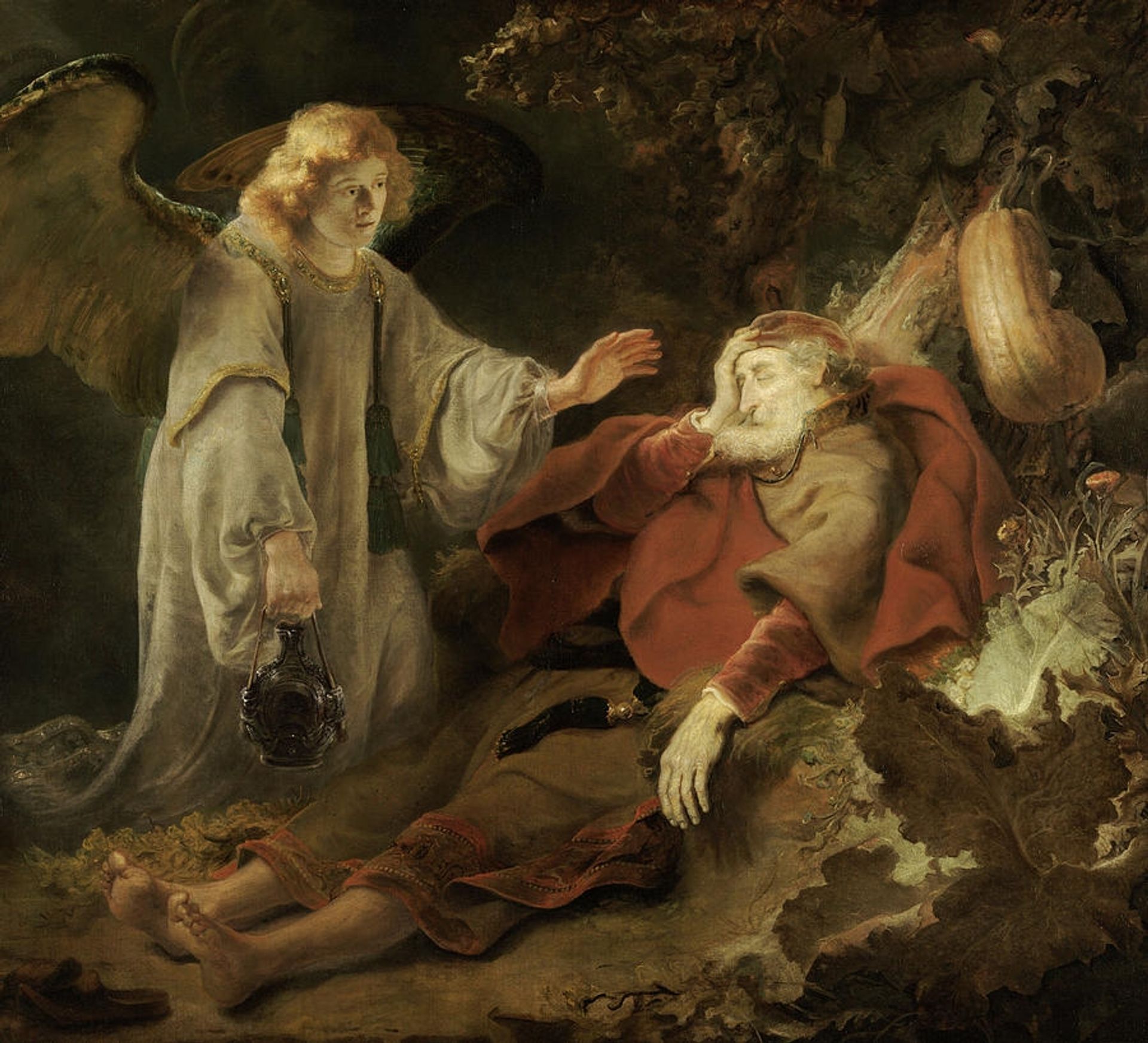 The Angel Appearing to Elijah by Ferdinand Bol