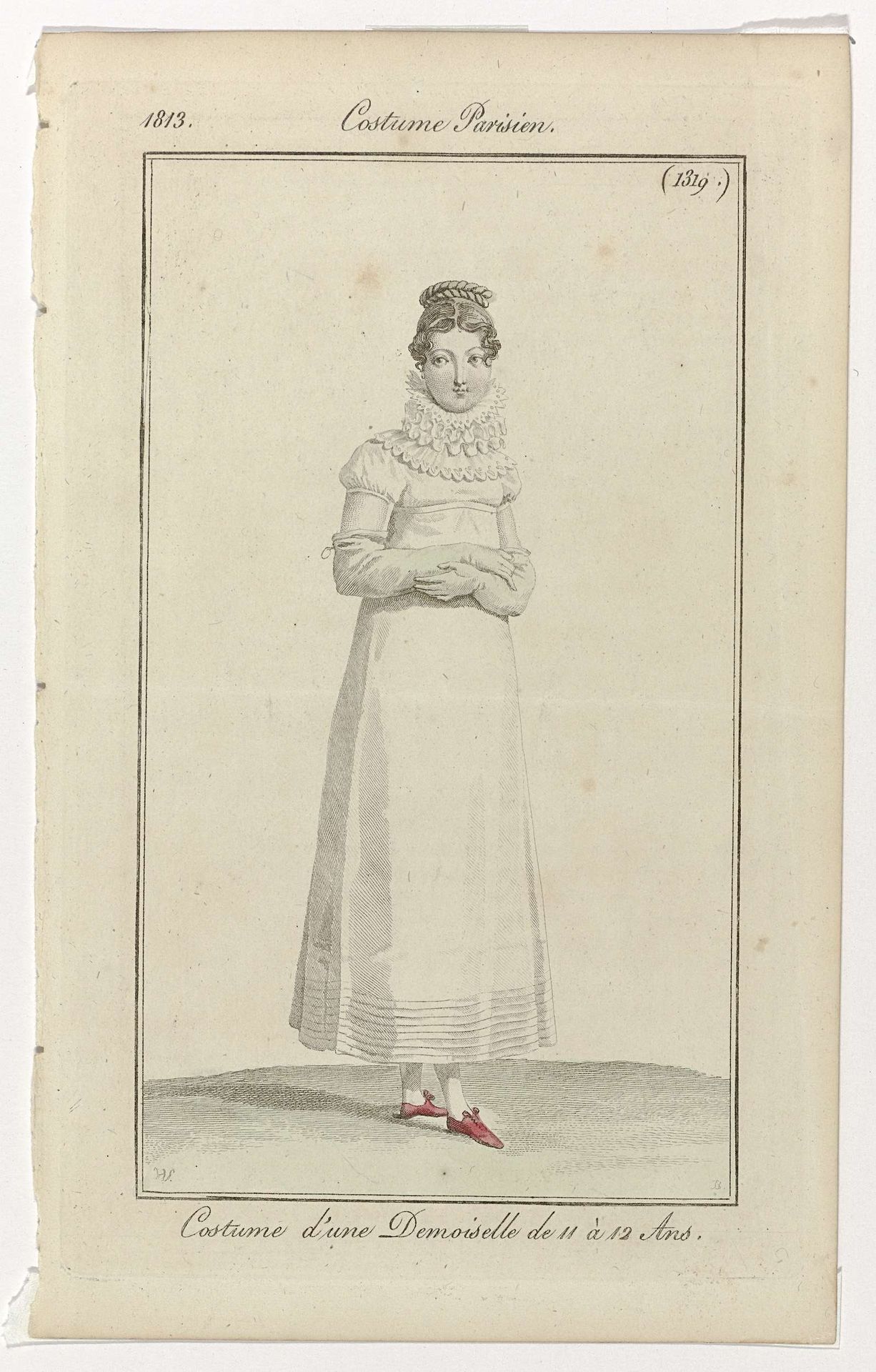 Journal des Dames et des Modes, Costume Parisien, 15 juin 1813, (1319): Costume d'une Demoisell (...) by Pierre Charles Baquoy