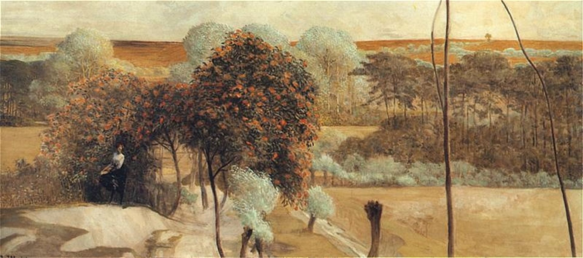 Follow the Stream (left wing) by Jacek Malczewski
