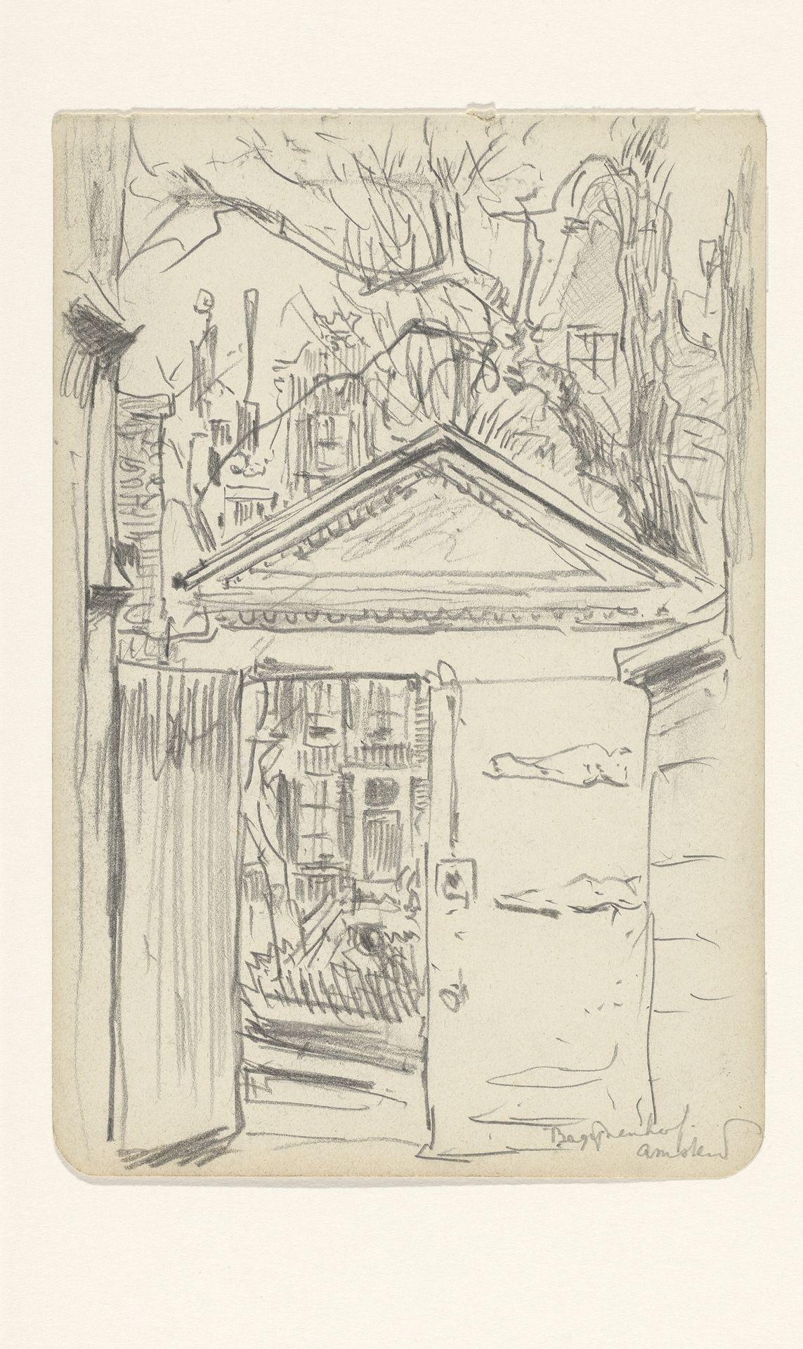 Poort naar het Begijnhof te Amsterdam by Jan Hoynck van Papendrecht
