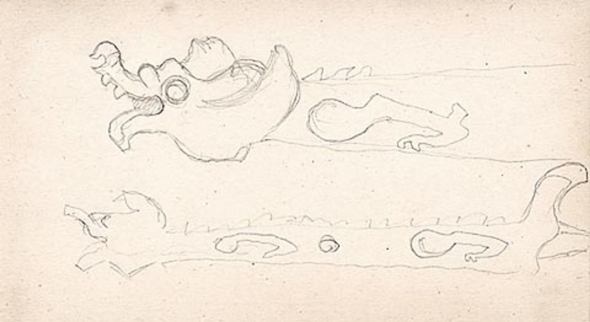 Sketch for "Tale of Tsar Saltan" by Nicholas Roerich