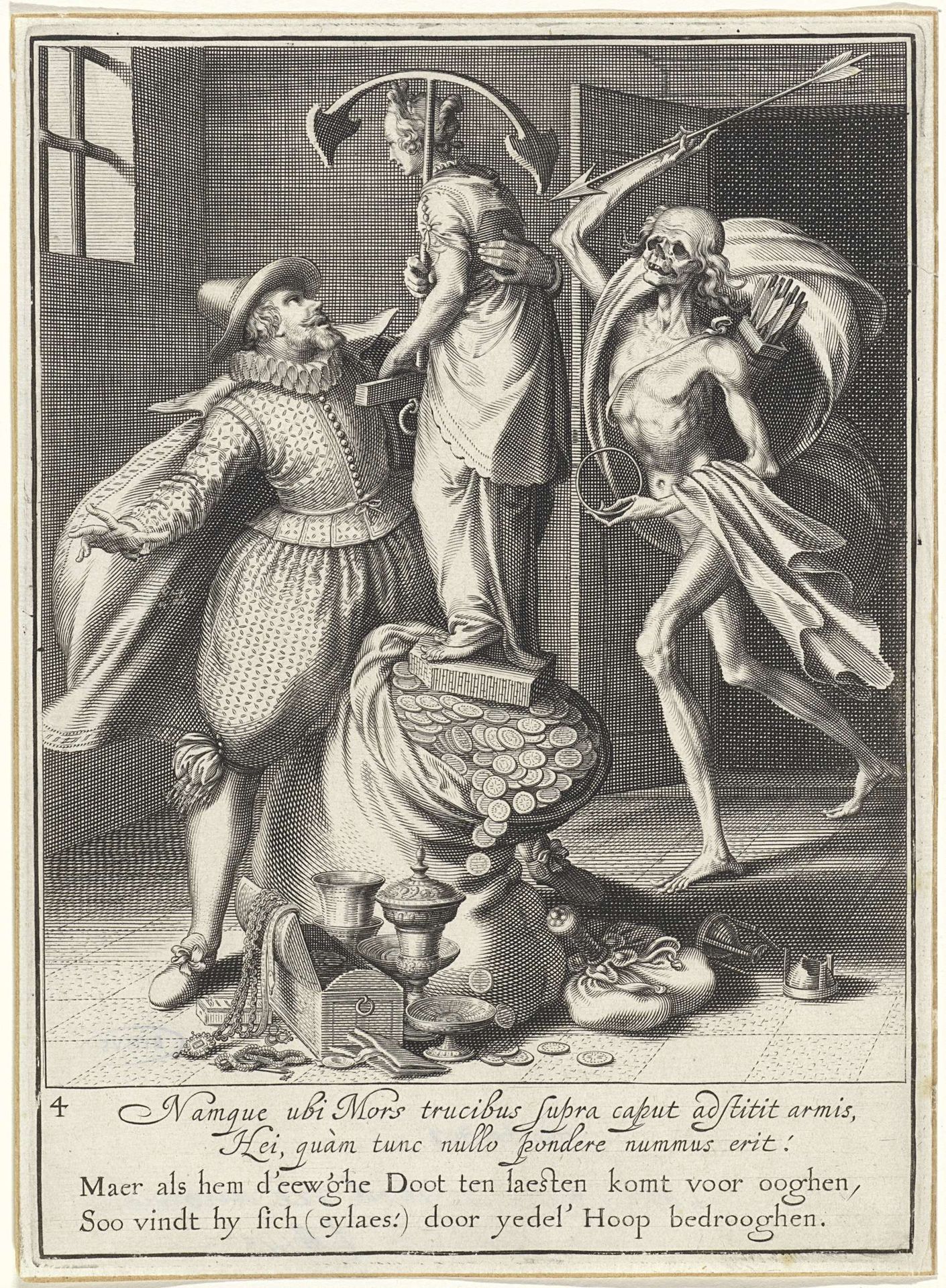 Man wordt door de dood gehaald by Willem van Swanenburg