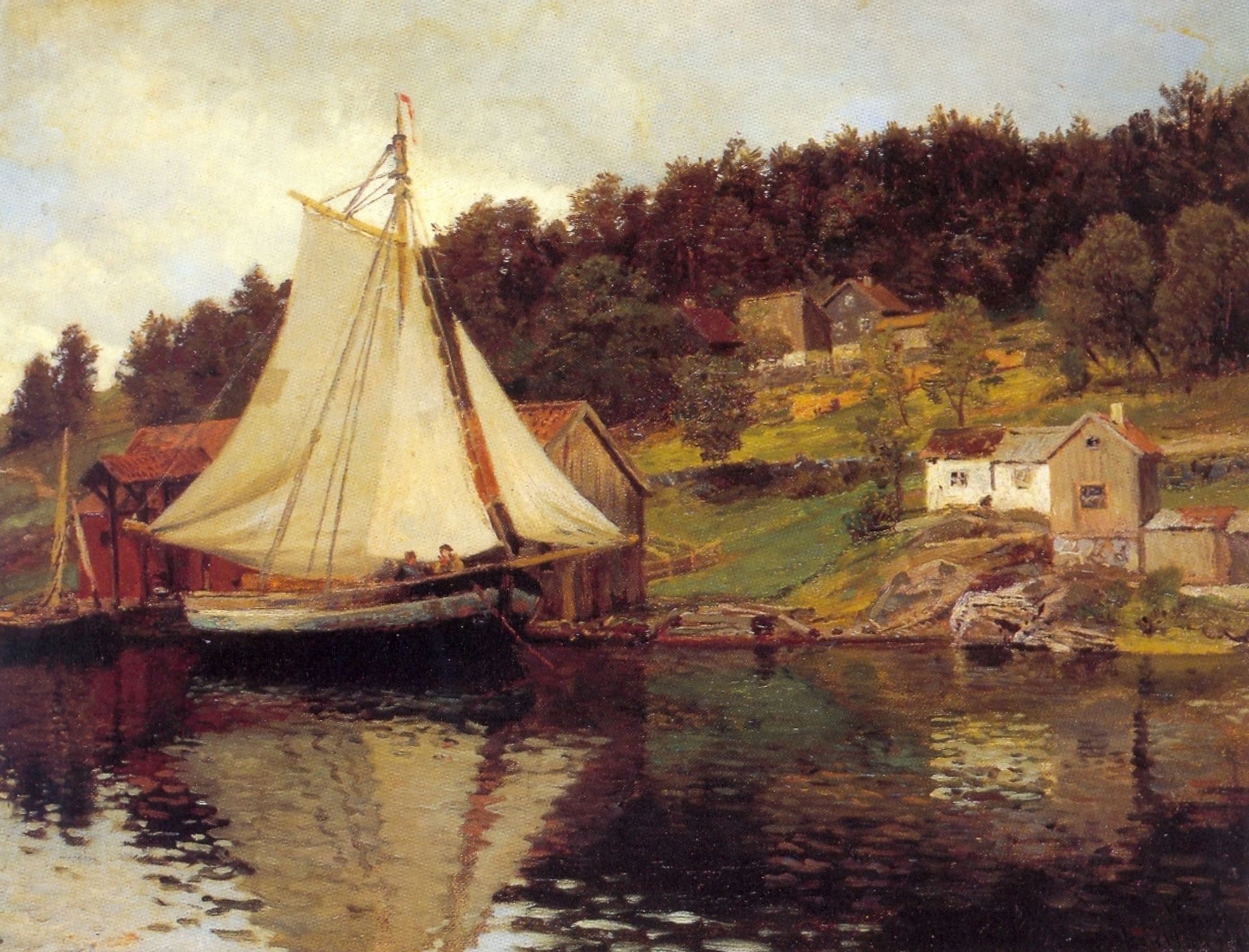 Fra Sandvika by Hans Gude