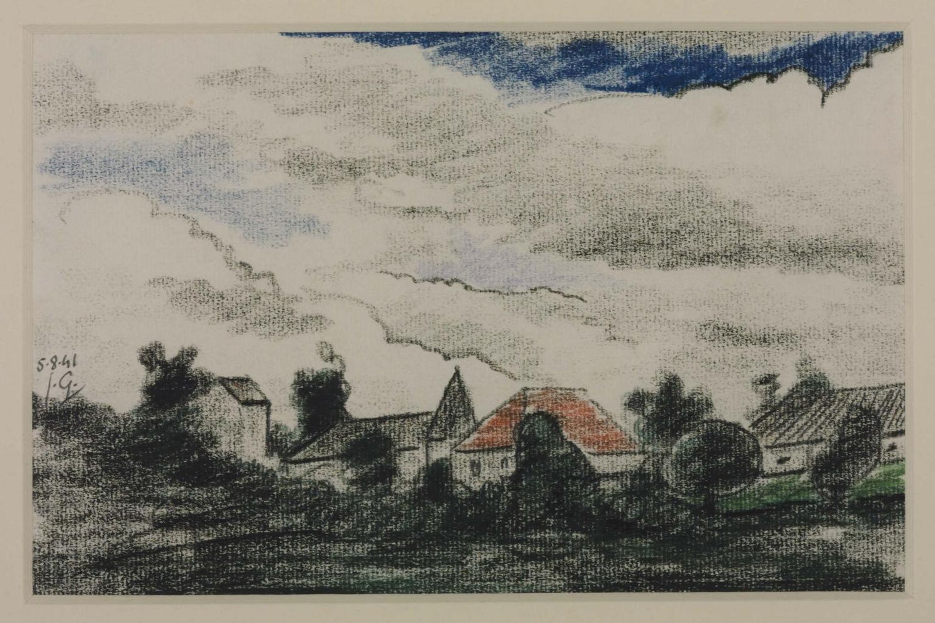 Houses and Sky by Julio Gonzalez