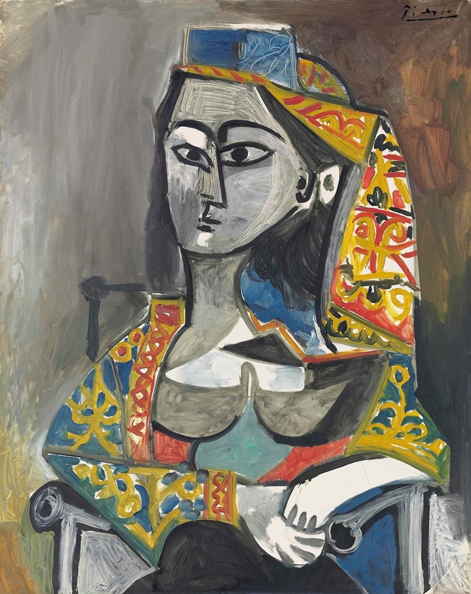 Femme au costume turc dans un fauteuil by Pablo Picasso
