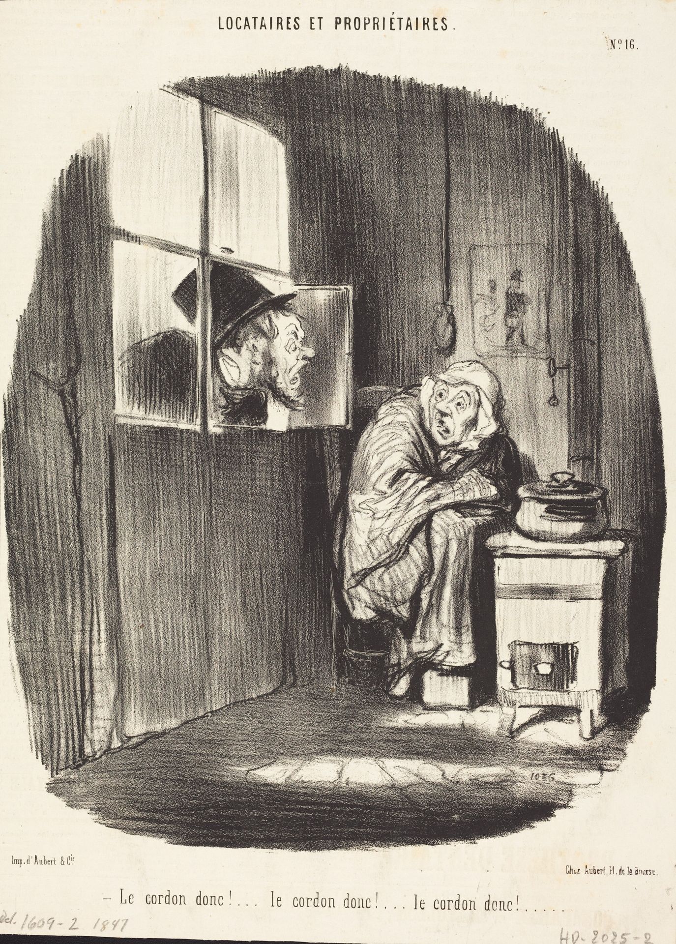 Le Cordon donc!... by Honoré Daumier