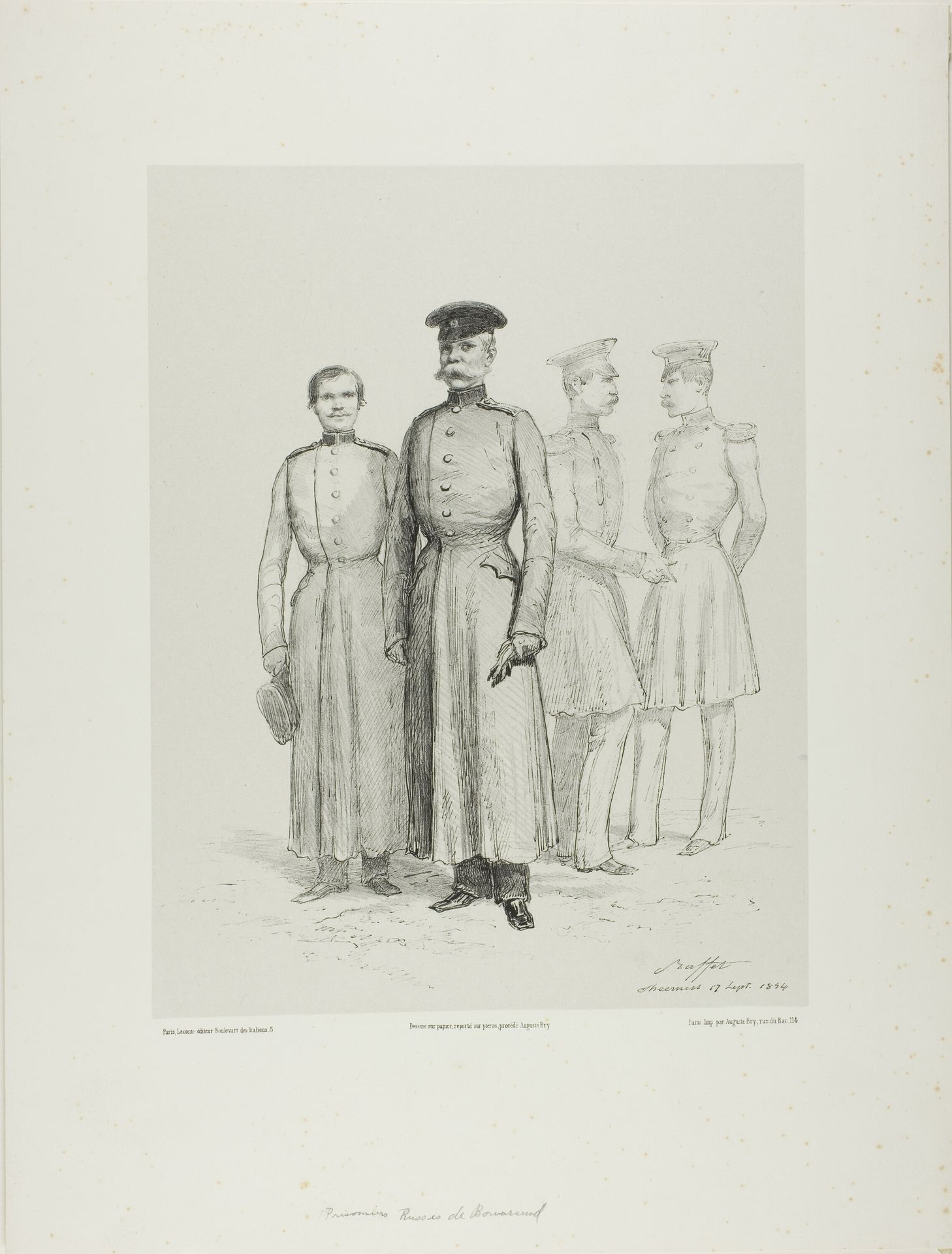 Russian Prisoners of Bomarsud by Auguste Raffet