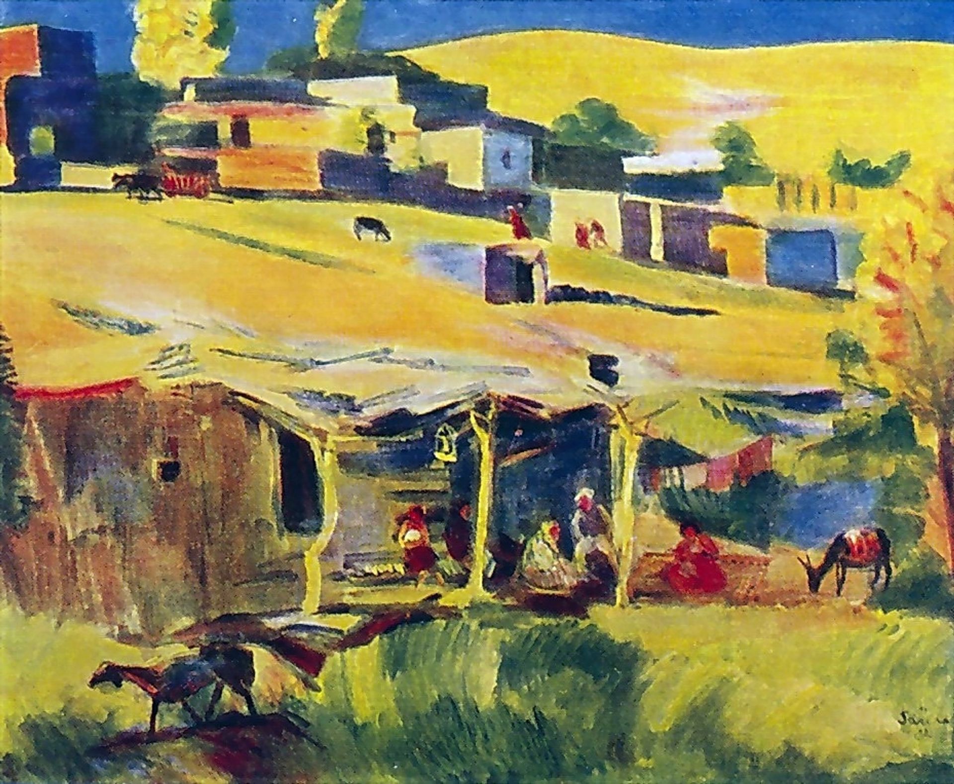 Settlement by Martiros Sarian