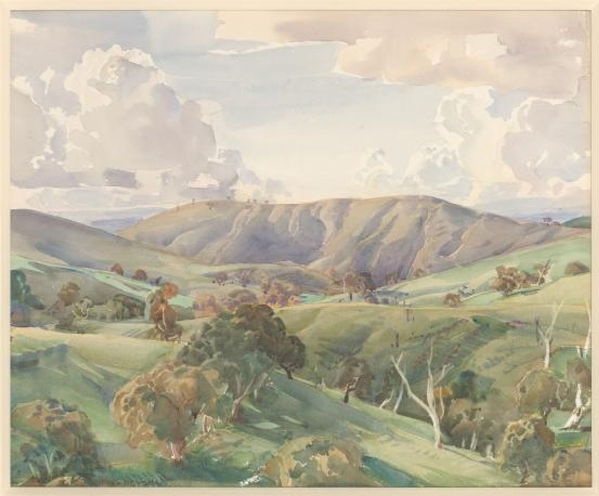 Pewsey Vale by Hans Heysen