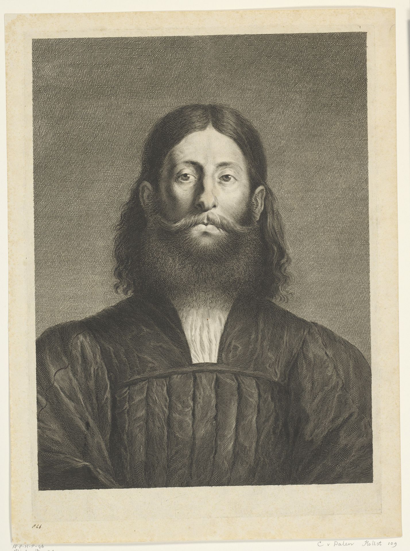 Portret van schilder Giorgione by Cornelis van (II) Dalen