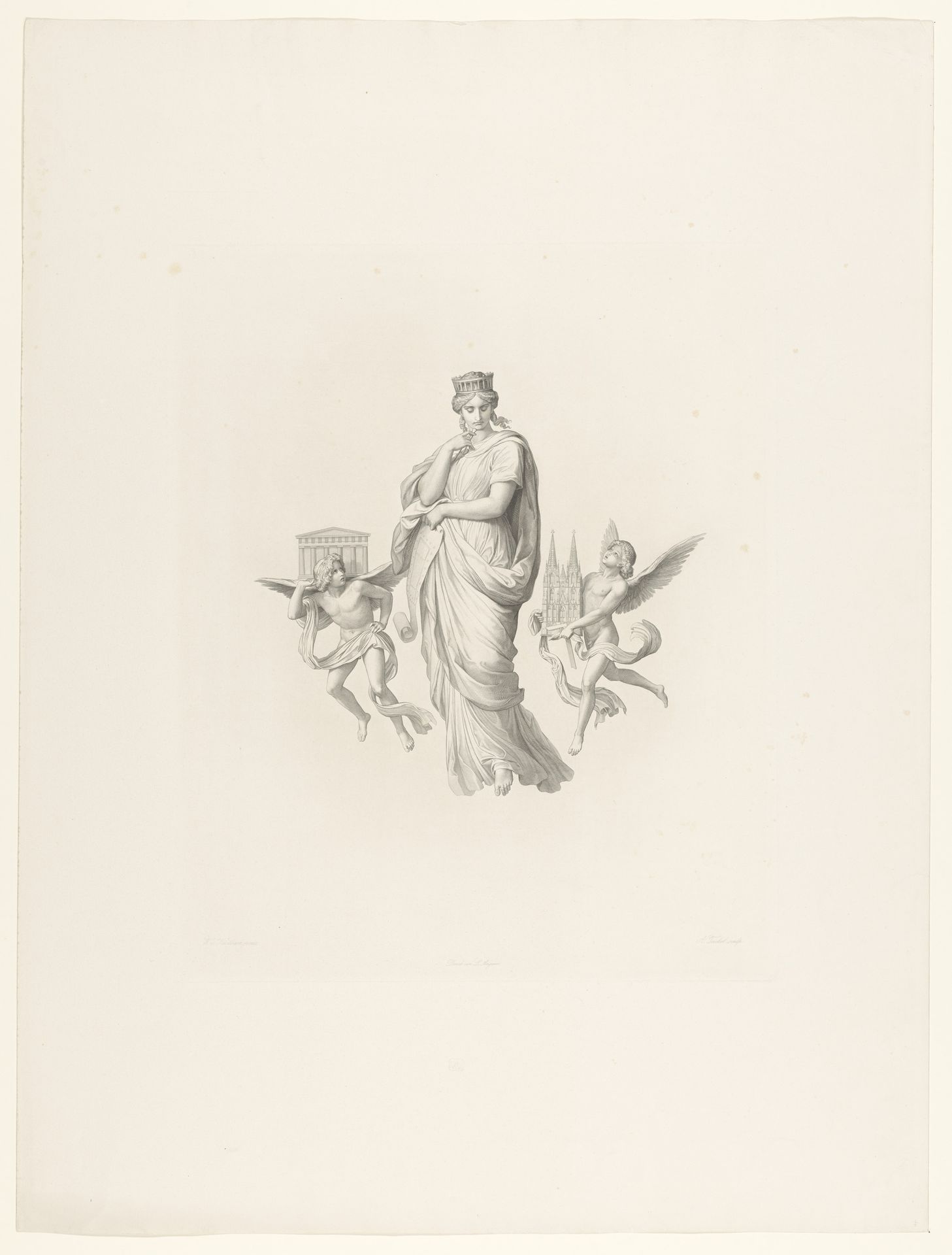 Allegorie van de Architectuur by Albert Teichel