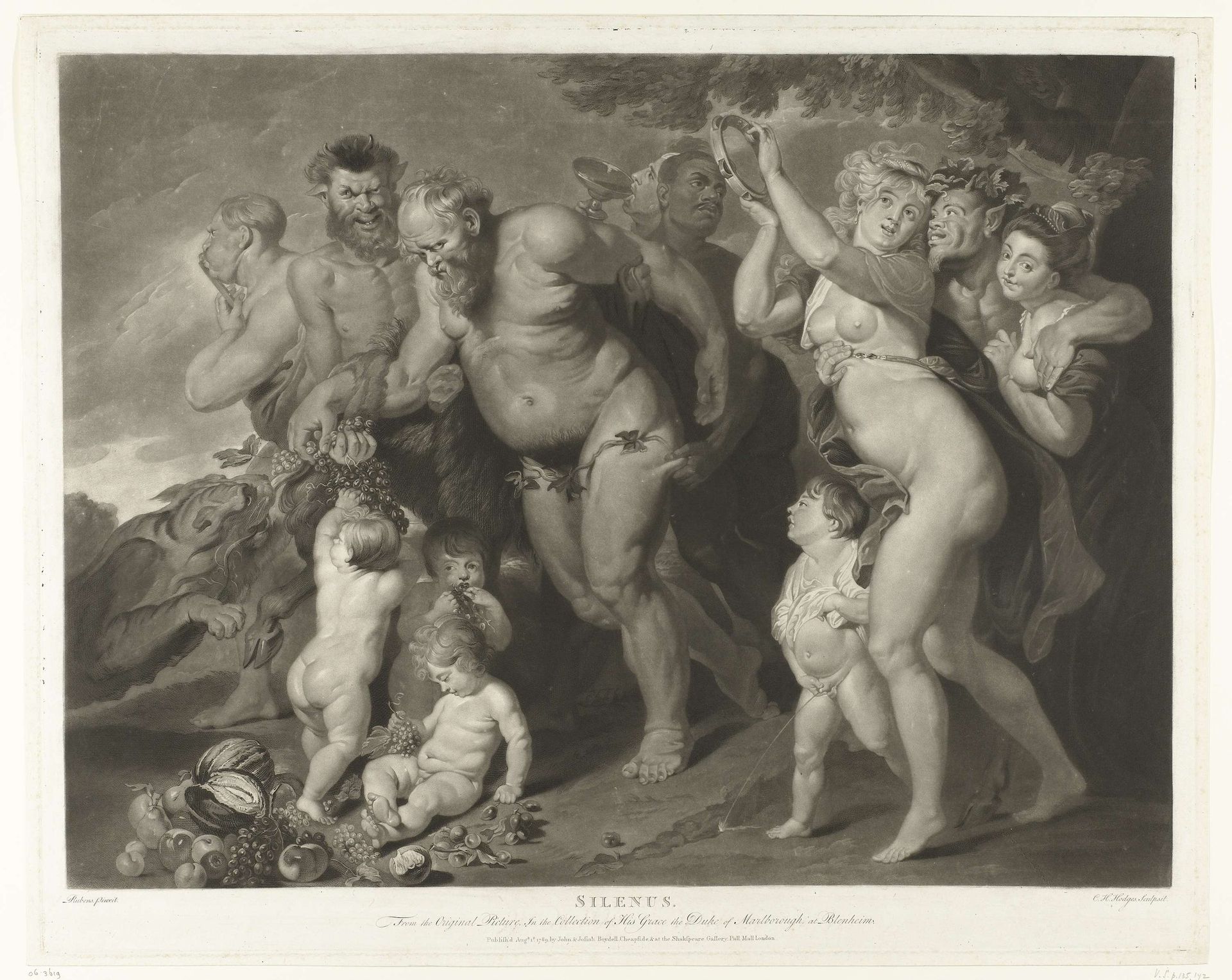 Bacchanaal met Silenus by Charles Howard Hodges