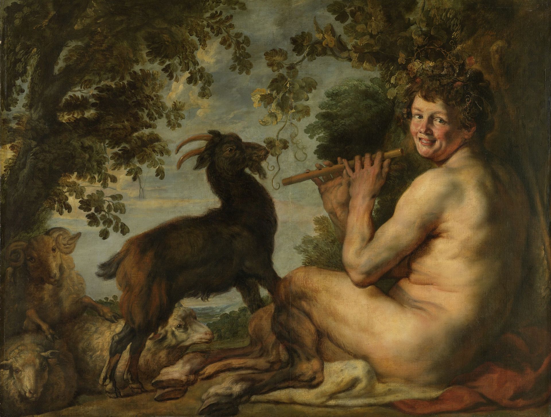A Satyr by Jacques Jordaens