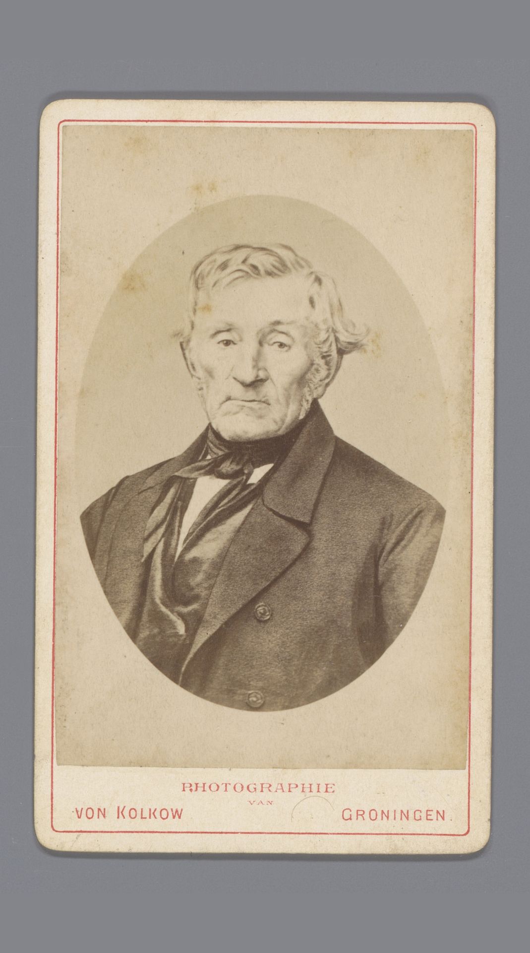 Fotoreproductie van een tekening van een onbekende man, aangeduid als H. D. Hamming by Friedrich Julius von Kolkow