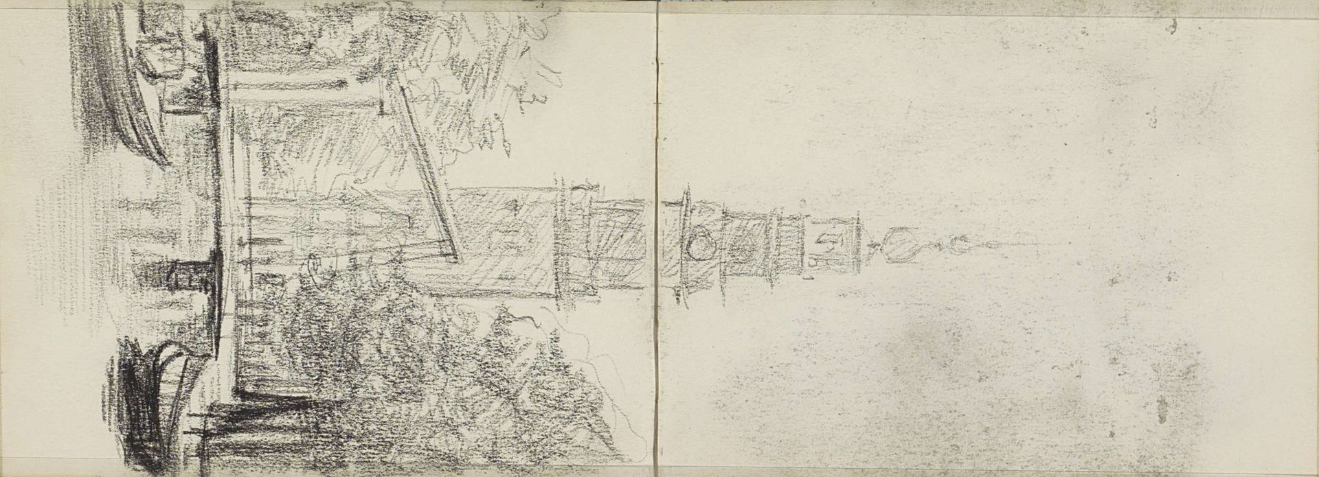 Gezicht op de Zuiderkerk vanaf de Groenburgwal in Amsterdam by Bramine Hubrecht