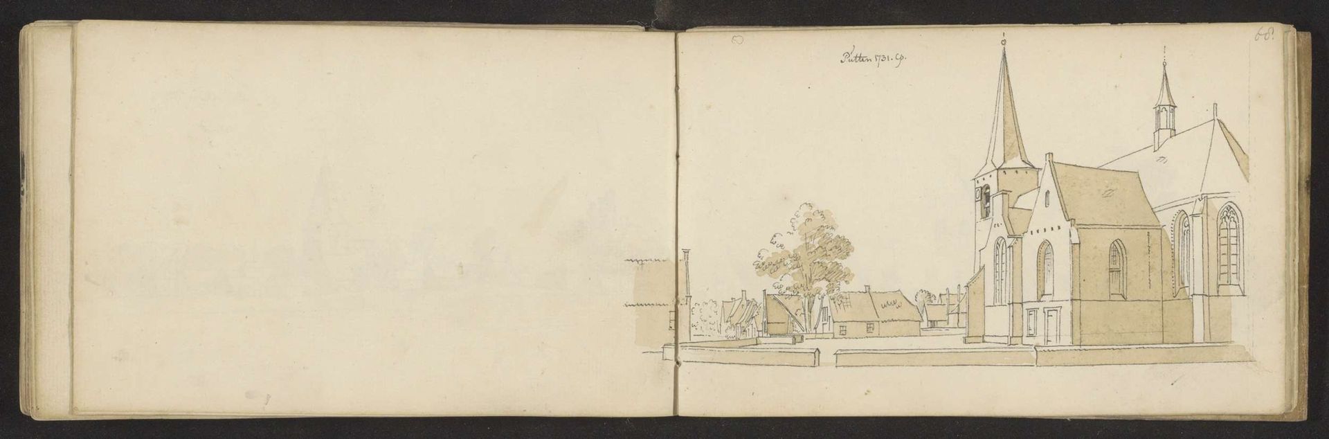 Dorpsgezicht te Putten by Abraham de (II) Haen