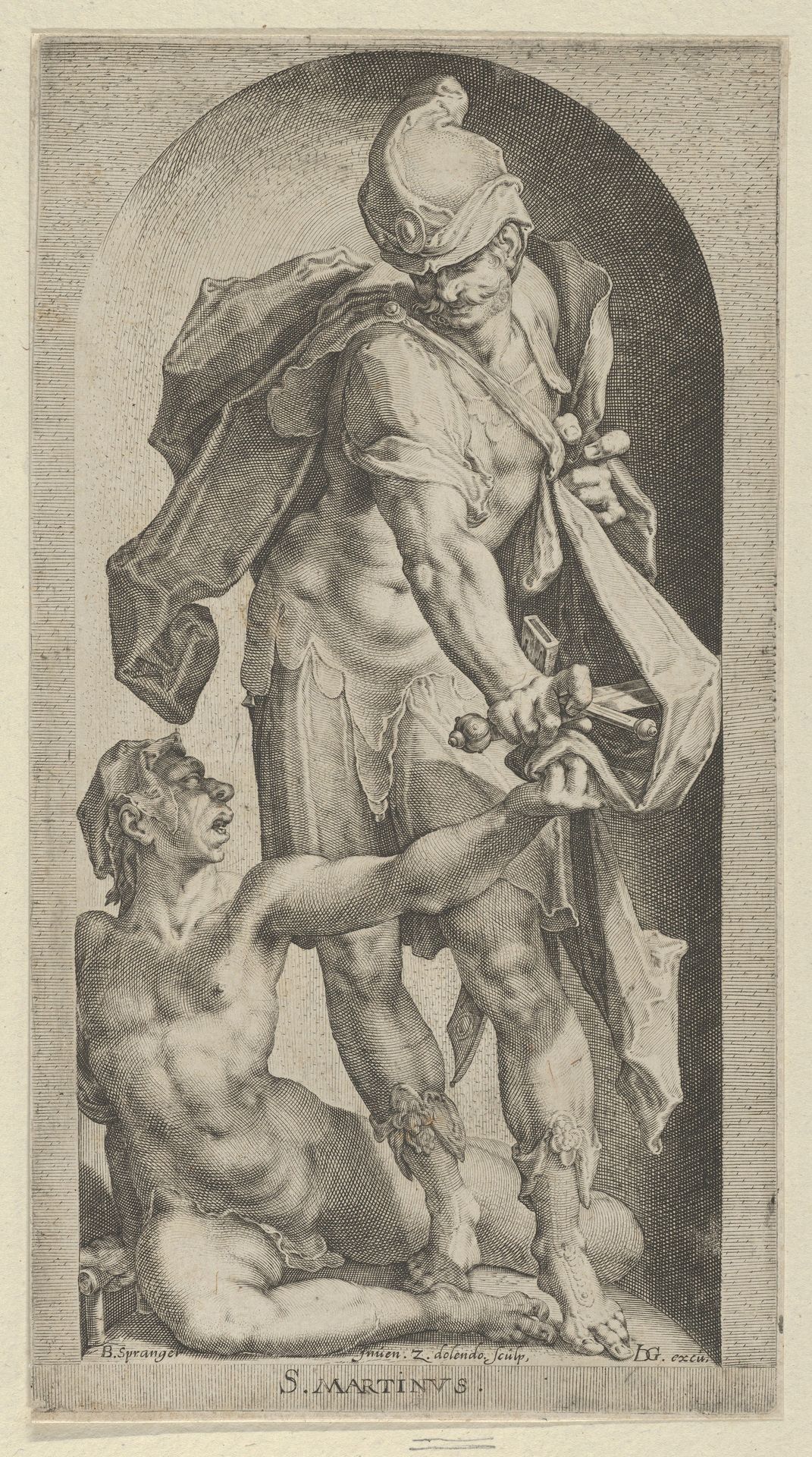 Saint Martin and Beggar by Zacharias Dolendo