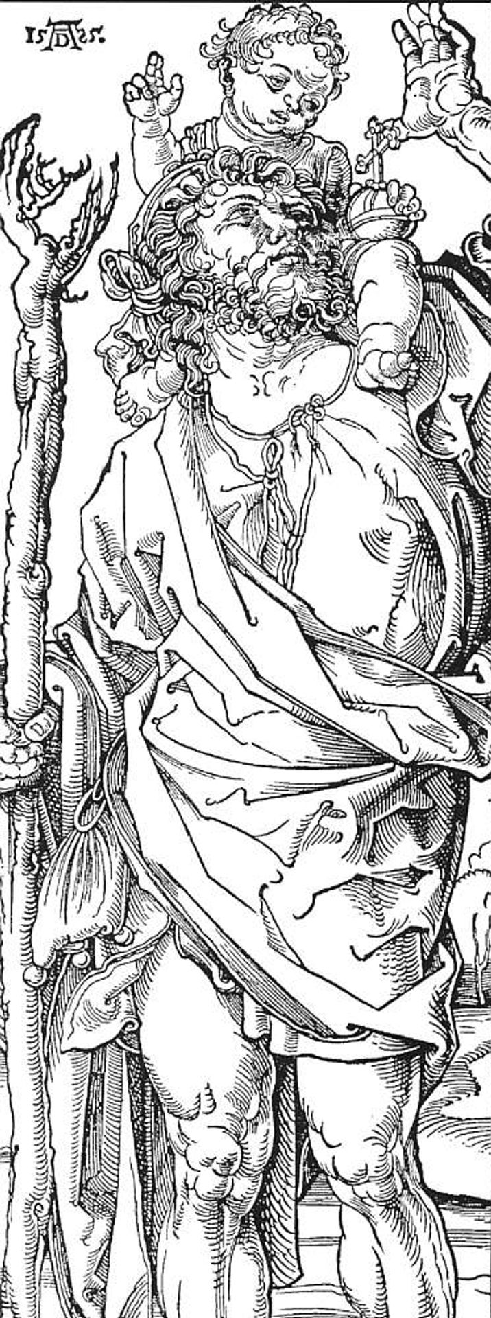 St. Christopher Carrying the Christ Child by Albrecht Durer