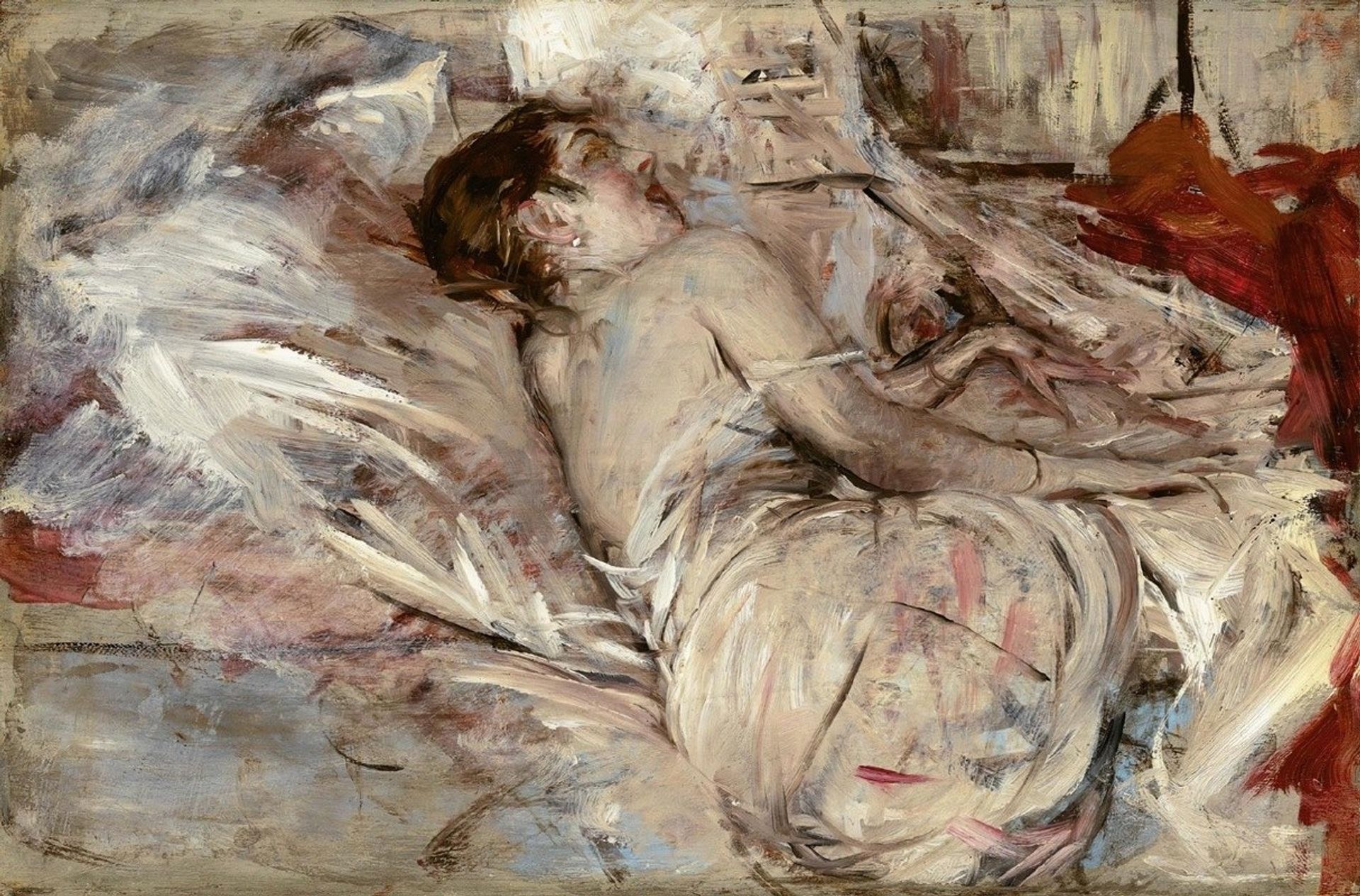 In the Artist’s Studio by Giovanni Boldini
