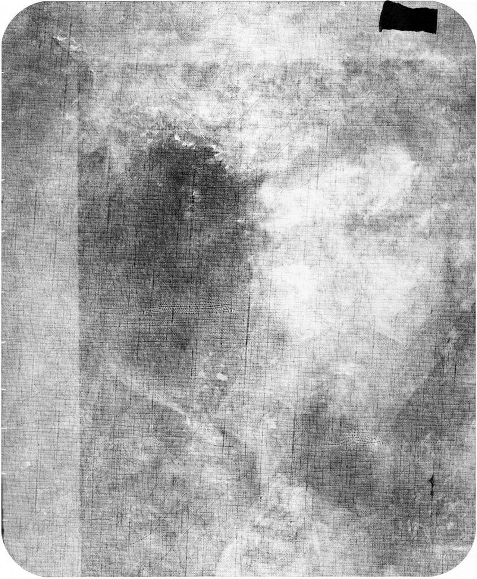 X-radiograph(s) of "Stream with Deer" by Artist of original: Alexander Helwig Wyant