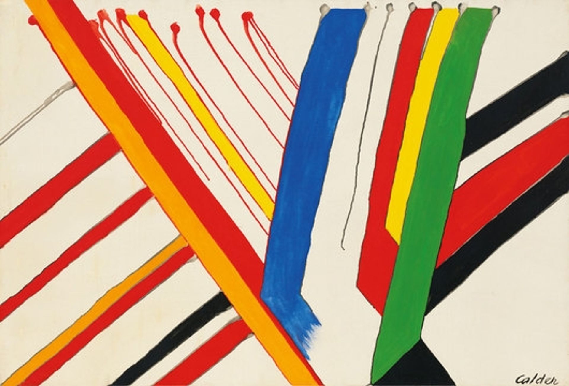 The Green Stripe by Alexander Calder