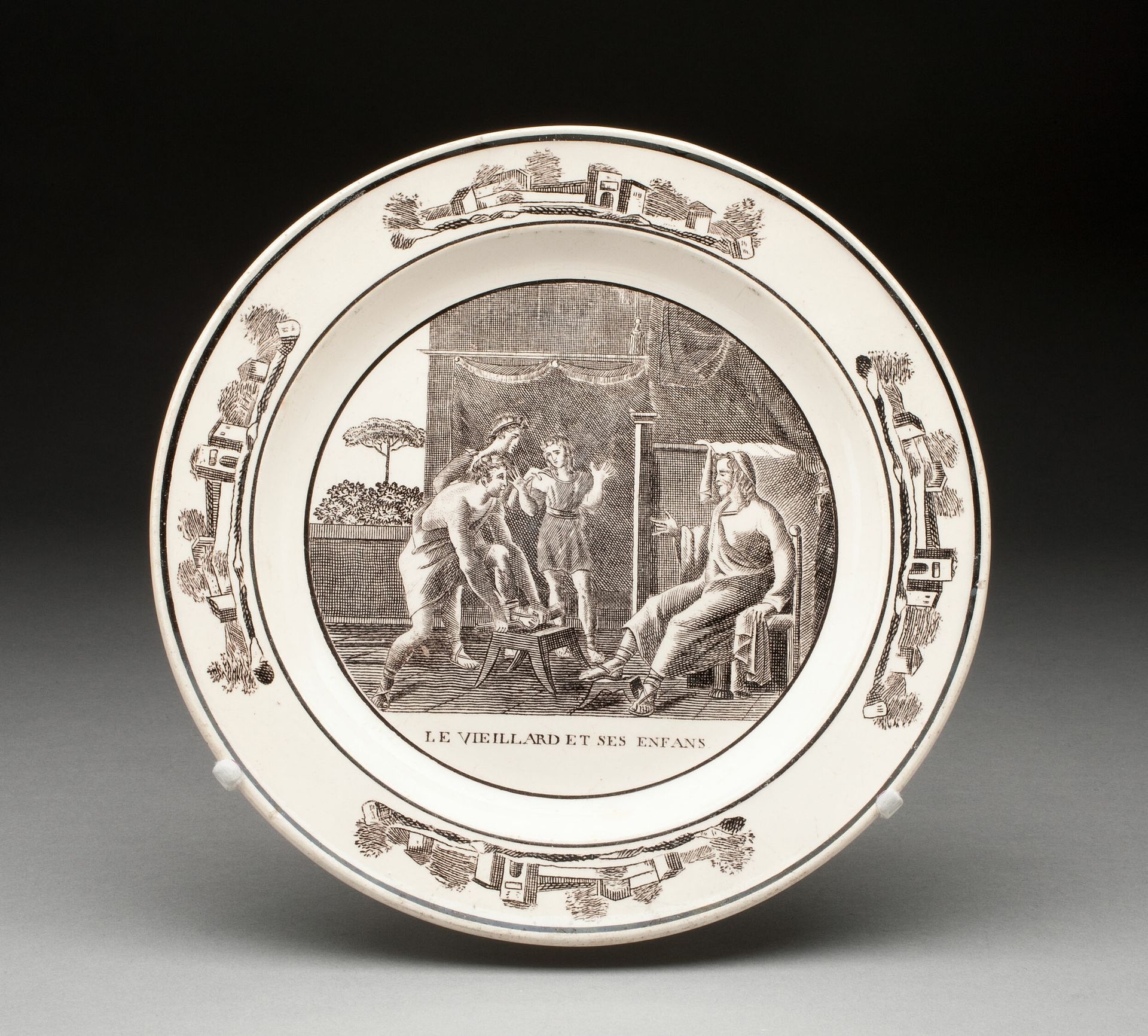Plate by Montereau Pottery
