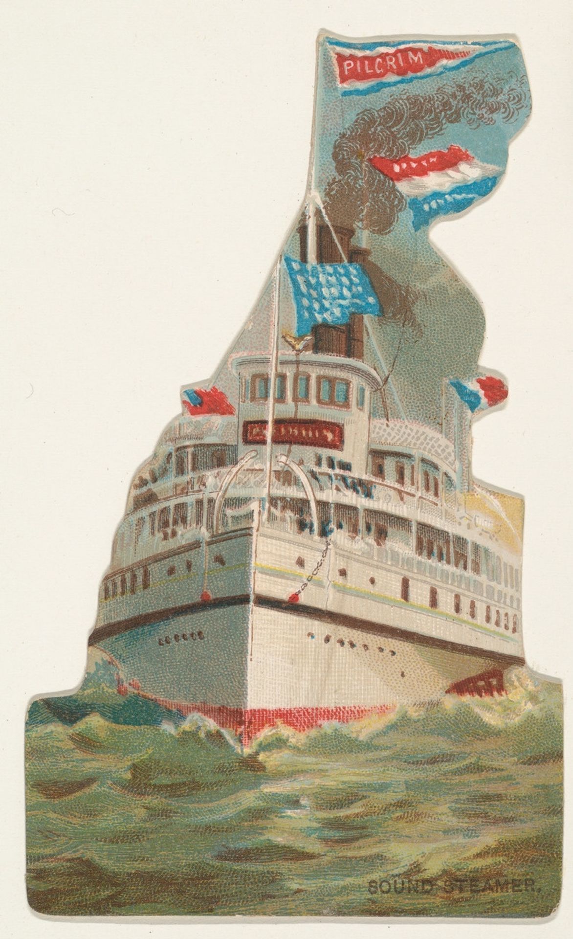 Sound Steamer, from the Types of Vessels series (N139) issued by Duke Sons & Co. to promote Honest Long Cut Tobacco by W. Duke, Sons & Co.